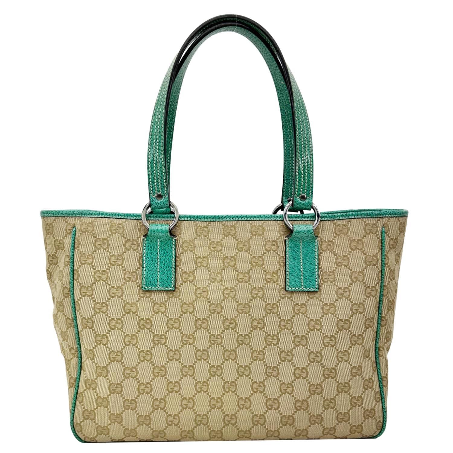 GUCCI GG Canvas Tote Bag Beige 113017