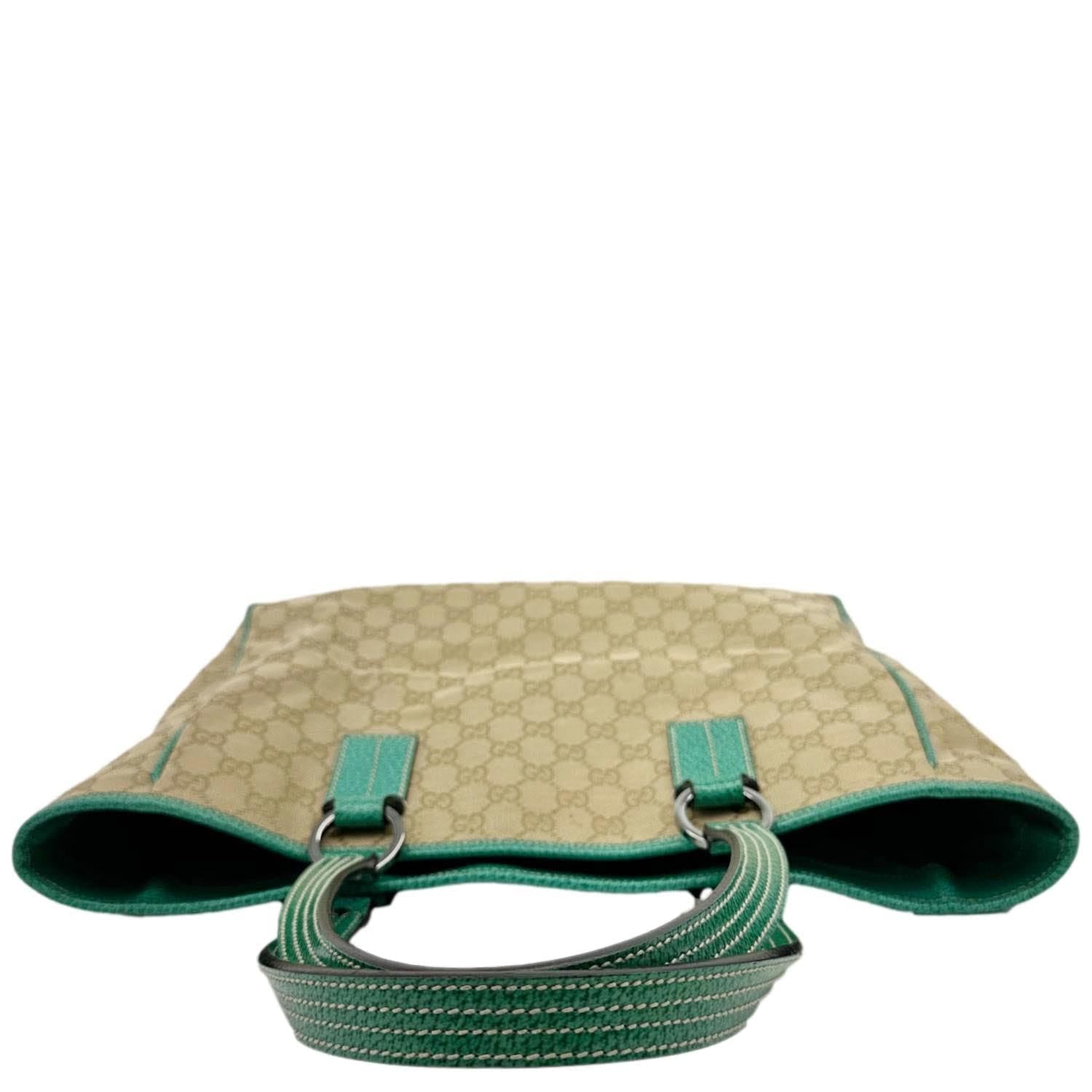 GUCCI GG Canvas Tote Bag Beige 113017