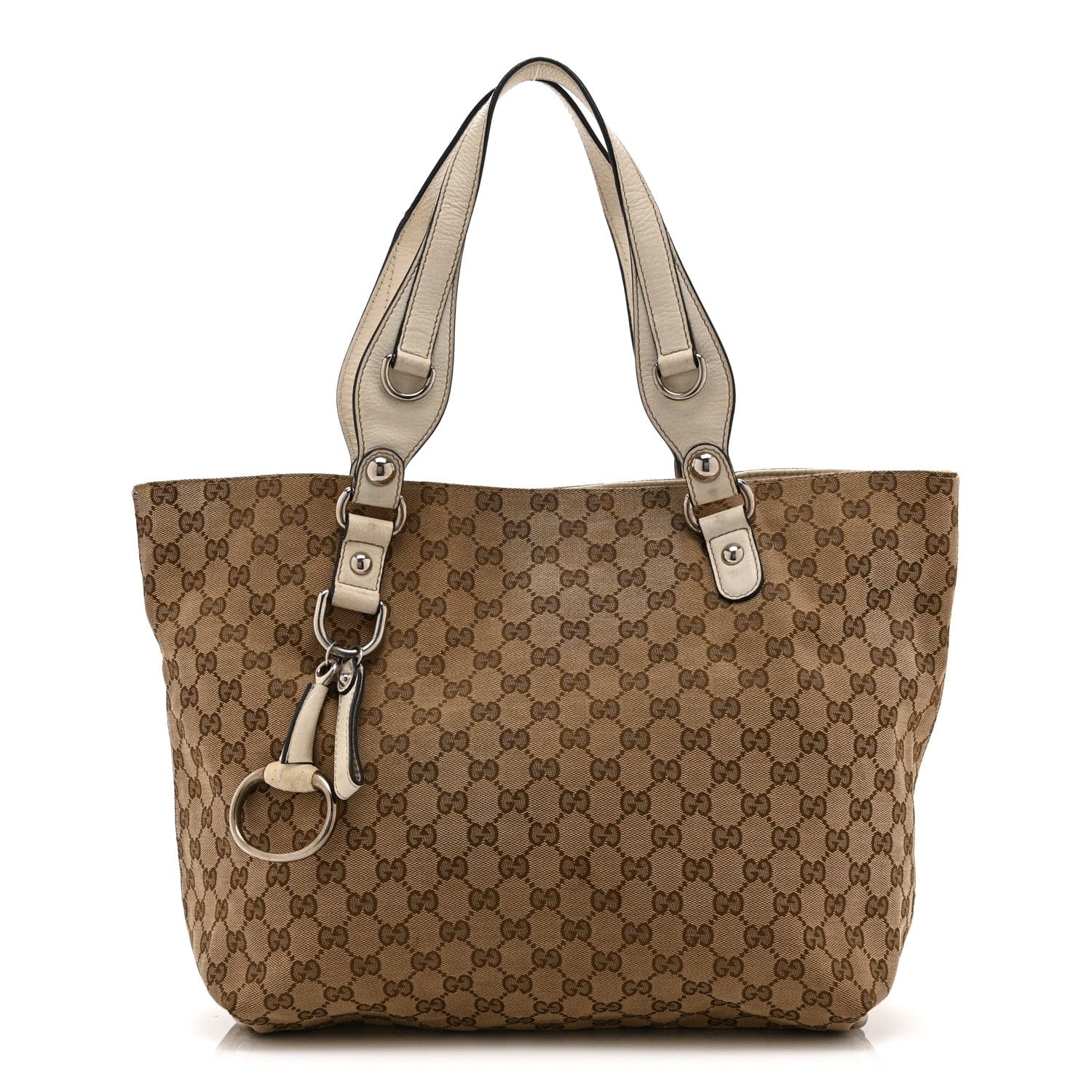 Gucci Monogram Medium Icon Bit Tote Off White