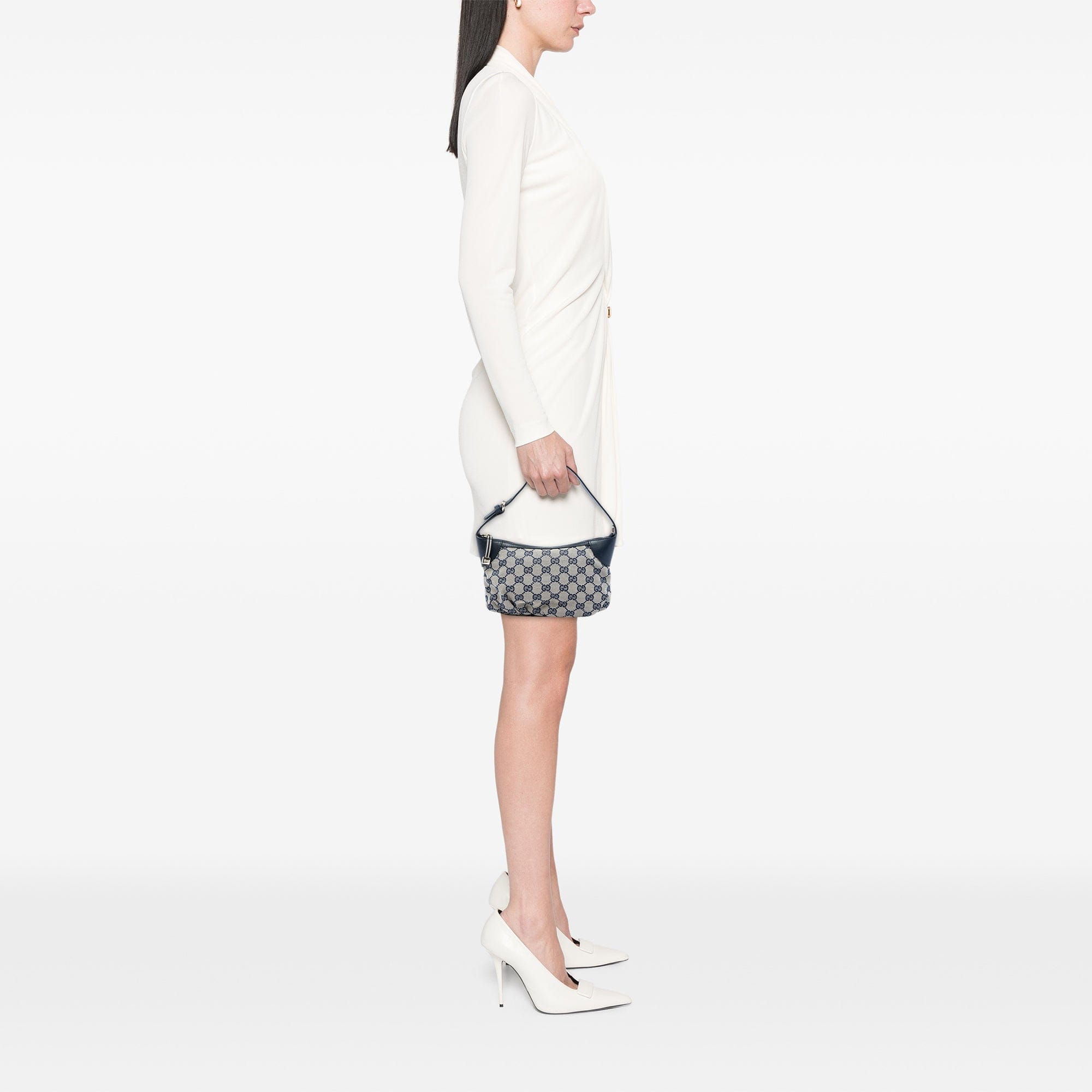 Gucci GG Canvas Web Handbag