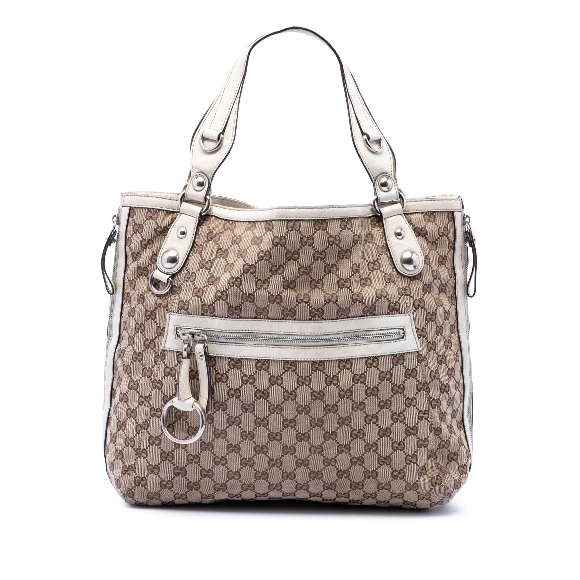Gucci GG Canvas Icon Bit Zip Tote