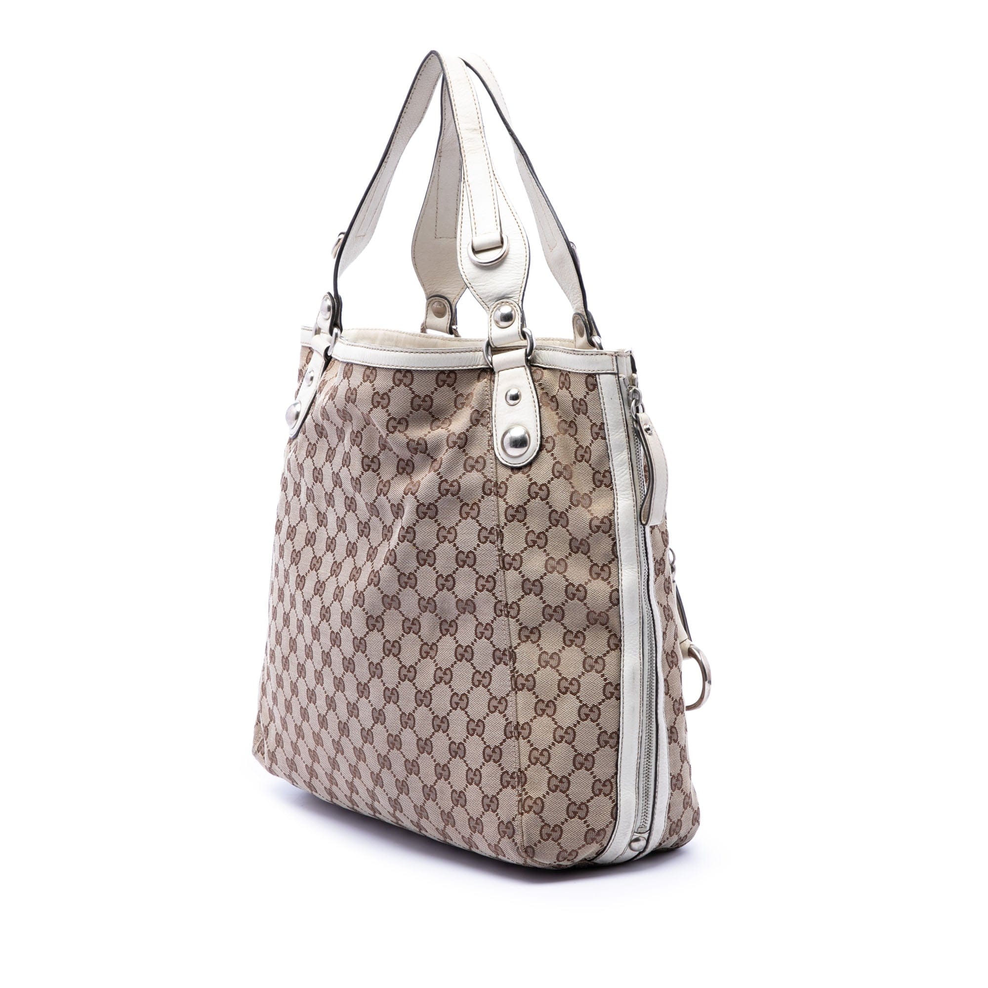 Gucci GG Canvas Icon Bit Zip Tote