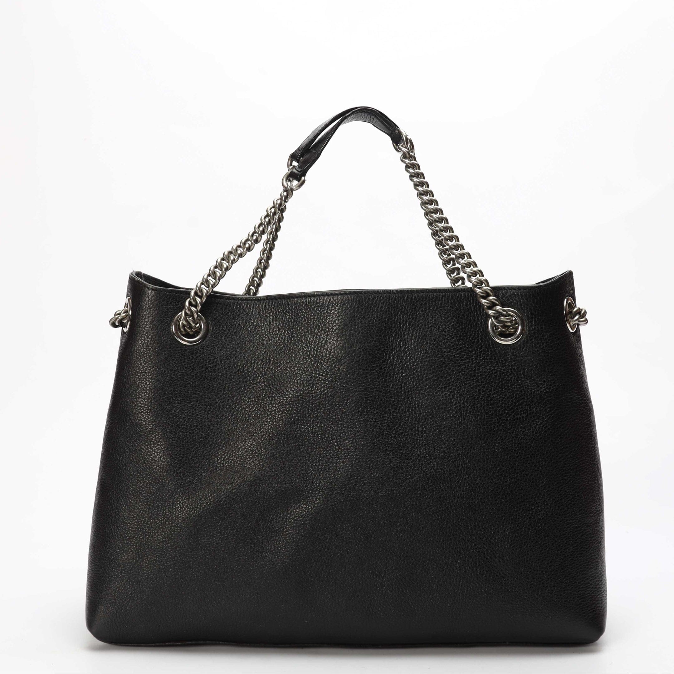 Gucci GG Studded Black Soho Chain Tote