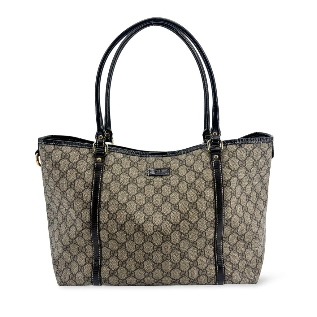 Gucci GG Supreme Joy Tote Bag Dark Brown