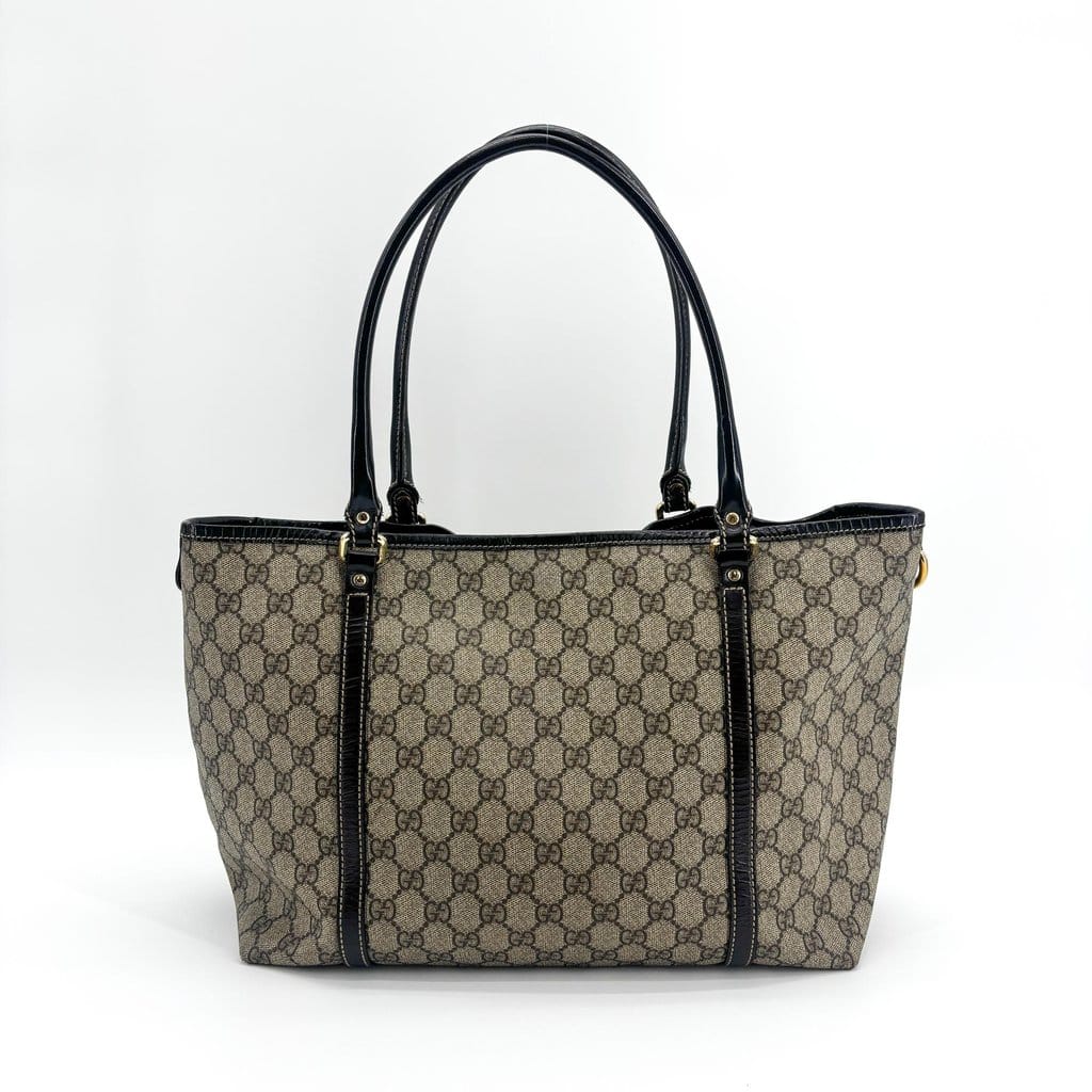 Gucci GG Supreme Joy Tote Bag Dark Brown