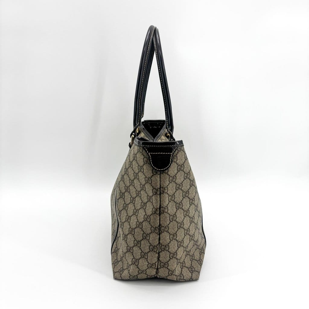 Gucci GG Supreme Joy Tote Bag Dark Brown