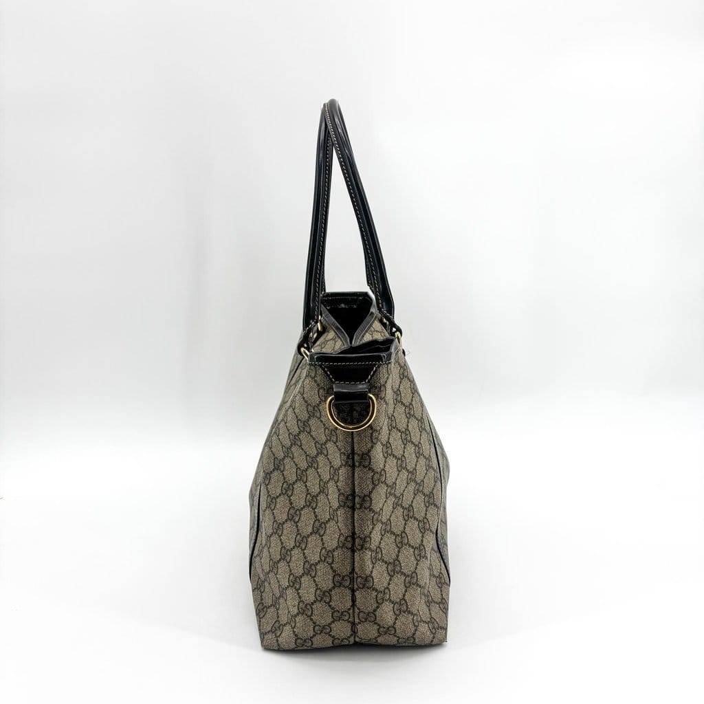 Gucci GG Supreme Joy Tote Bag Dark Brown