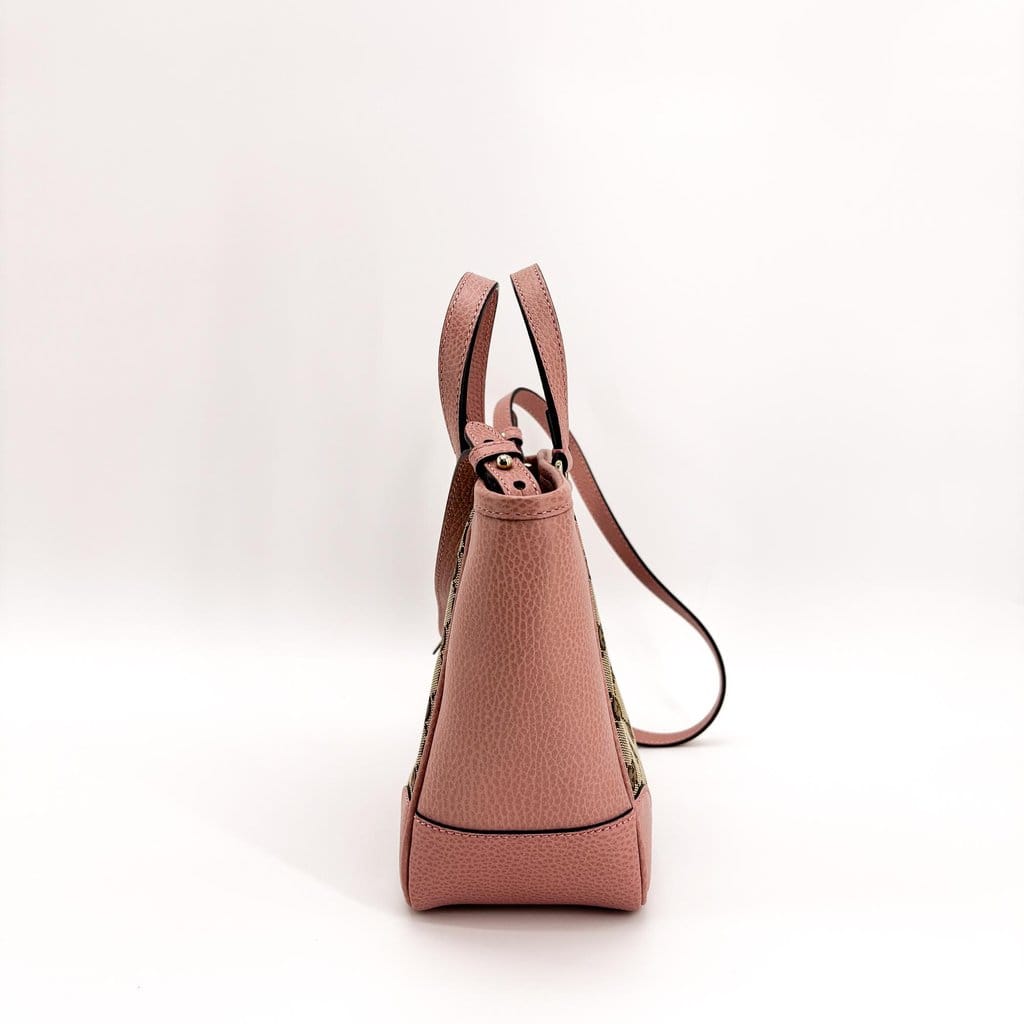 Gucci Bree GG Canvas Small Tote Bag Pink
