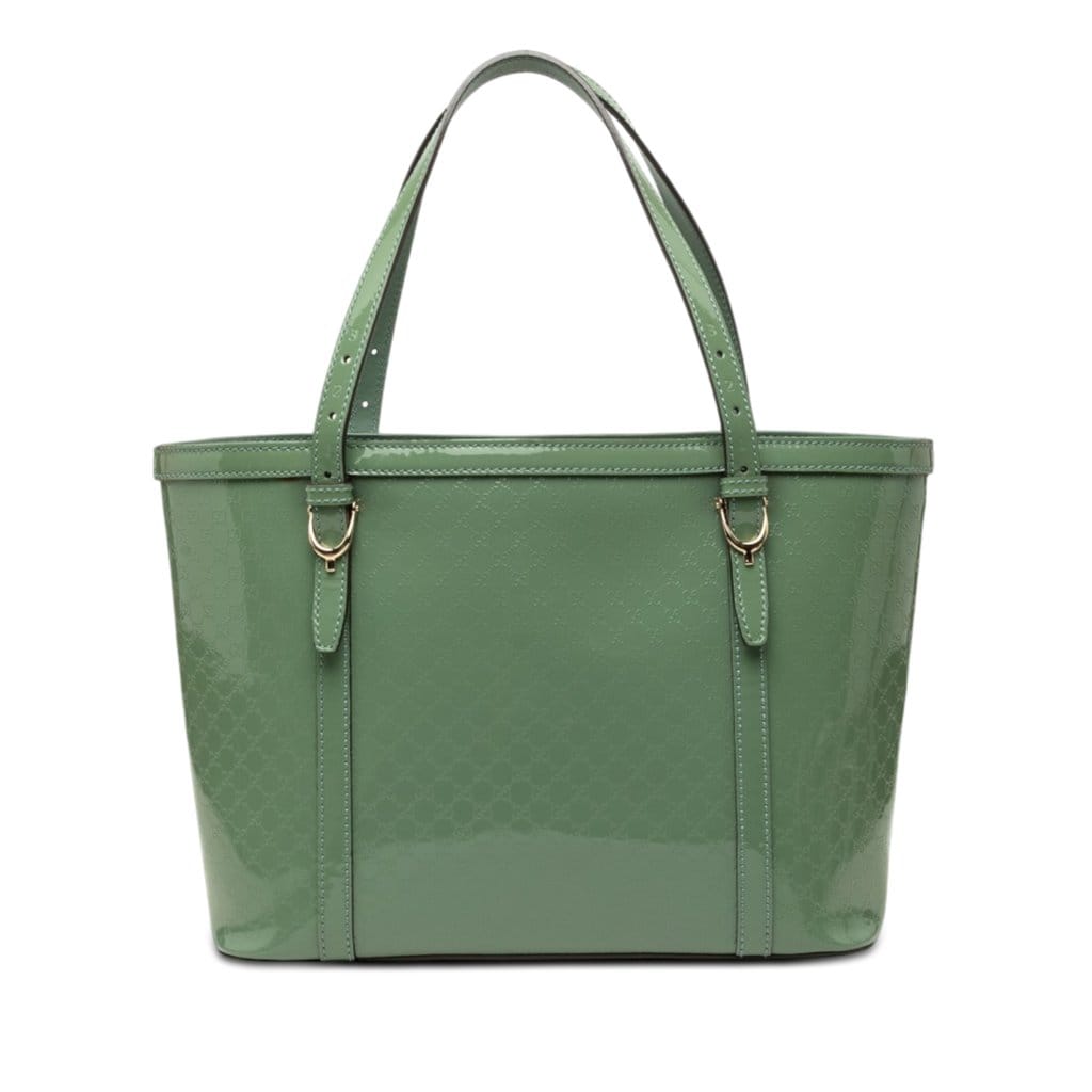 Gucci Patent Microguccissima Nice Tote