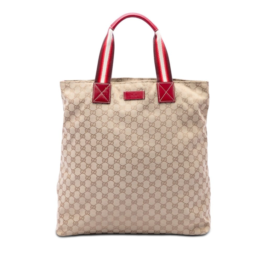 Gucci GG Canvas Web Vertical Tote