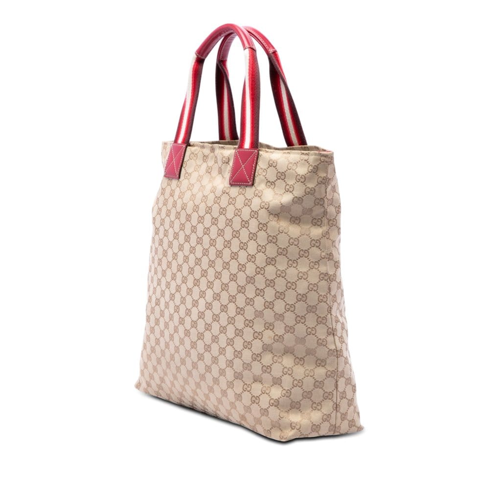 Gucci GG Canvas Web Vertical Tote