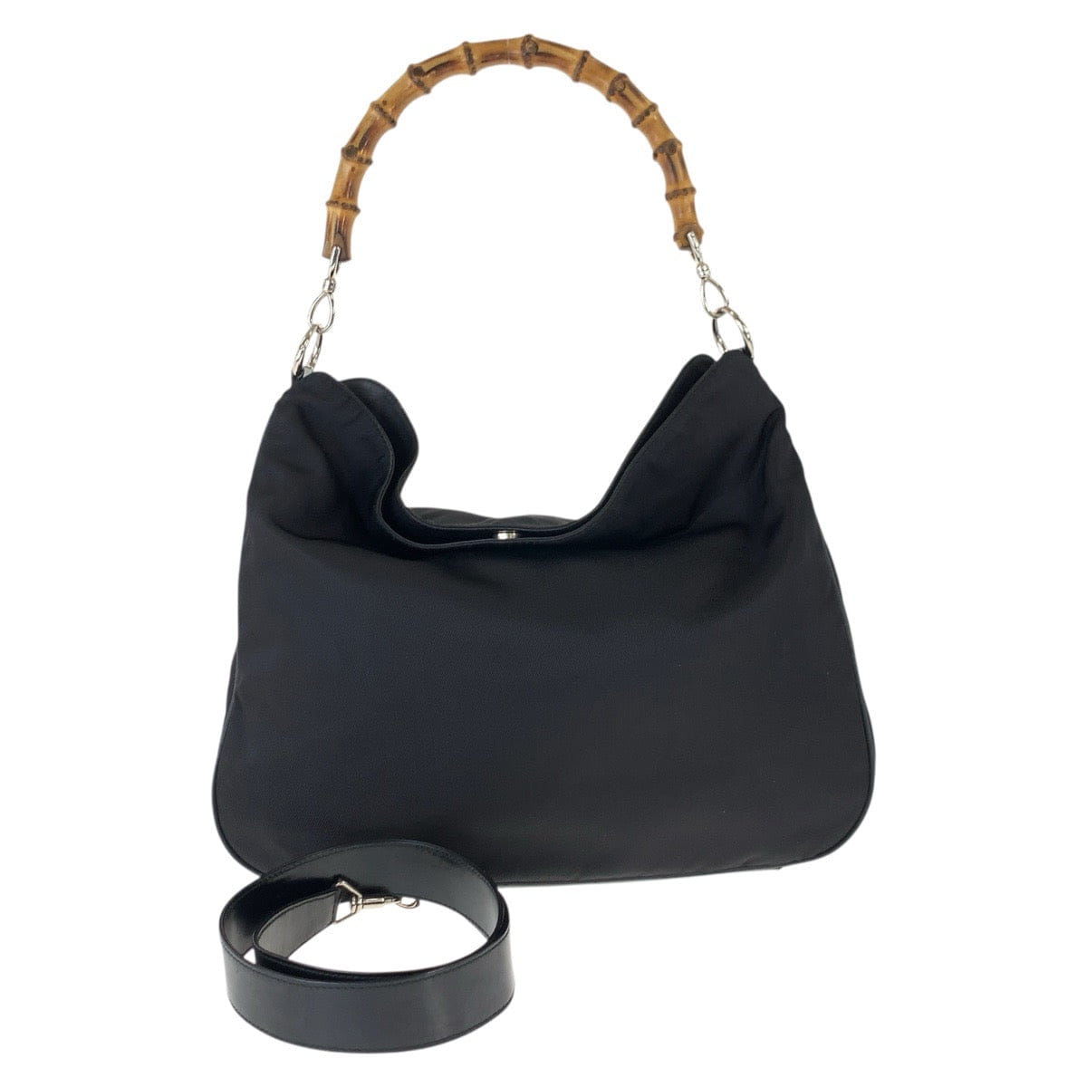 Gucci Bamboo Nylon Handbag 2way