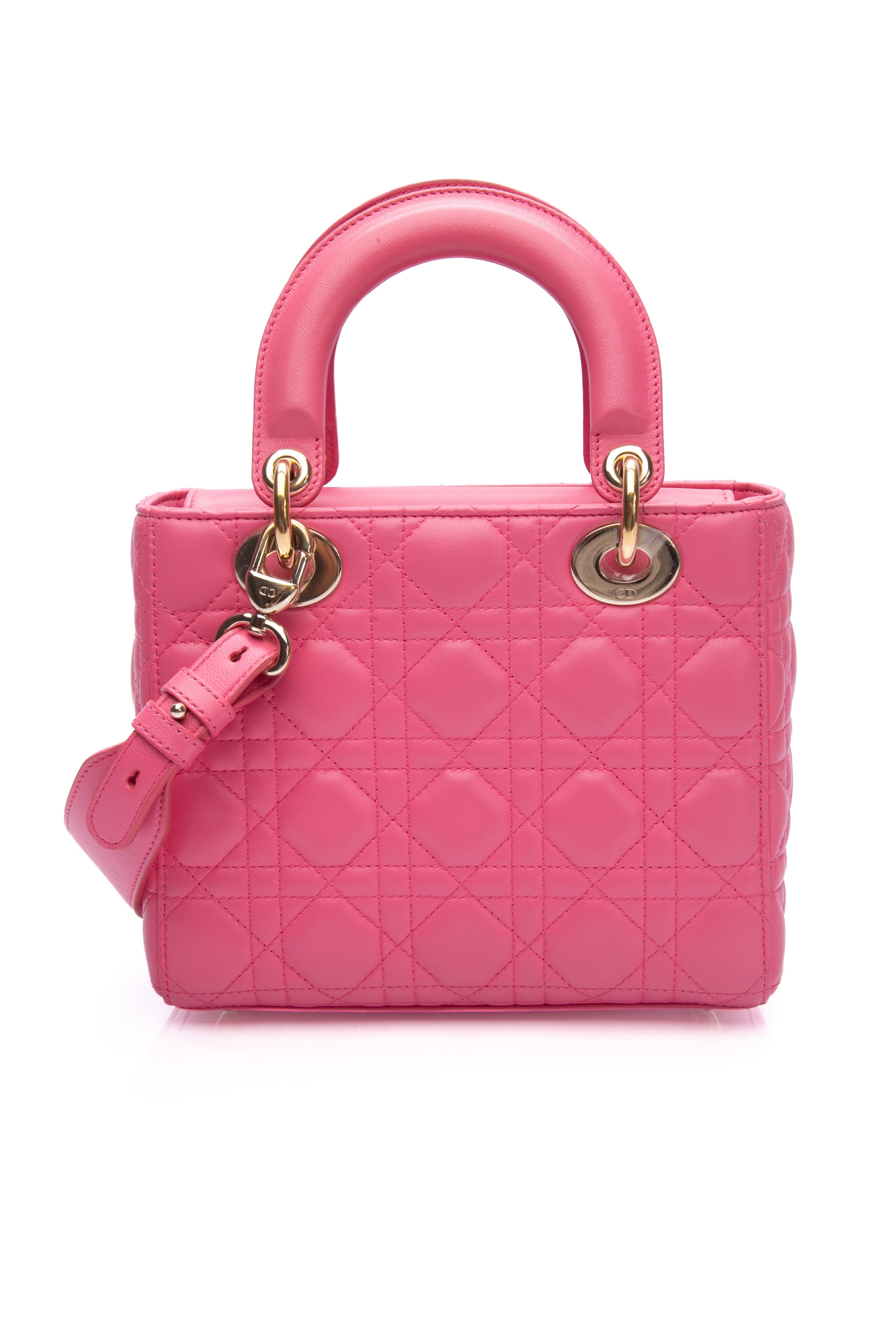 DIOR Pink Small Lady Dior My ABCDior Bag