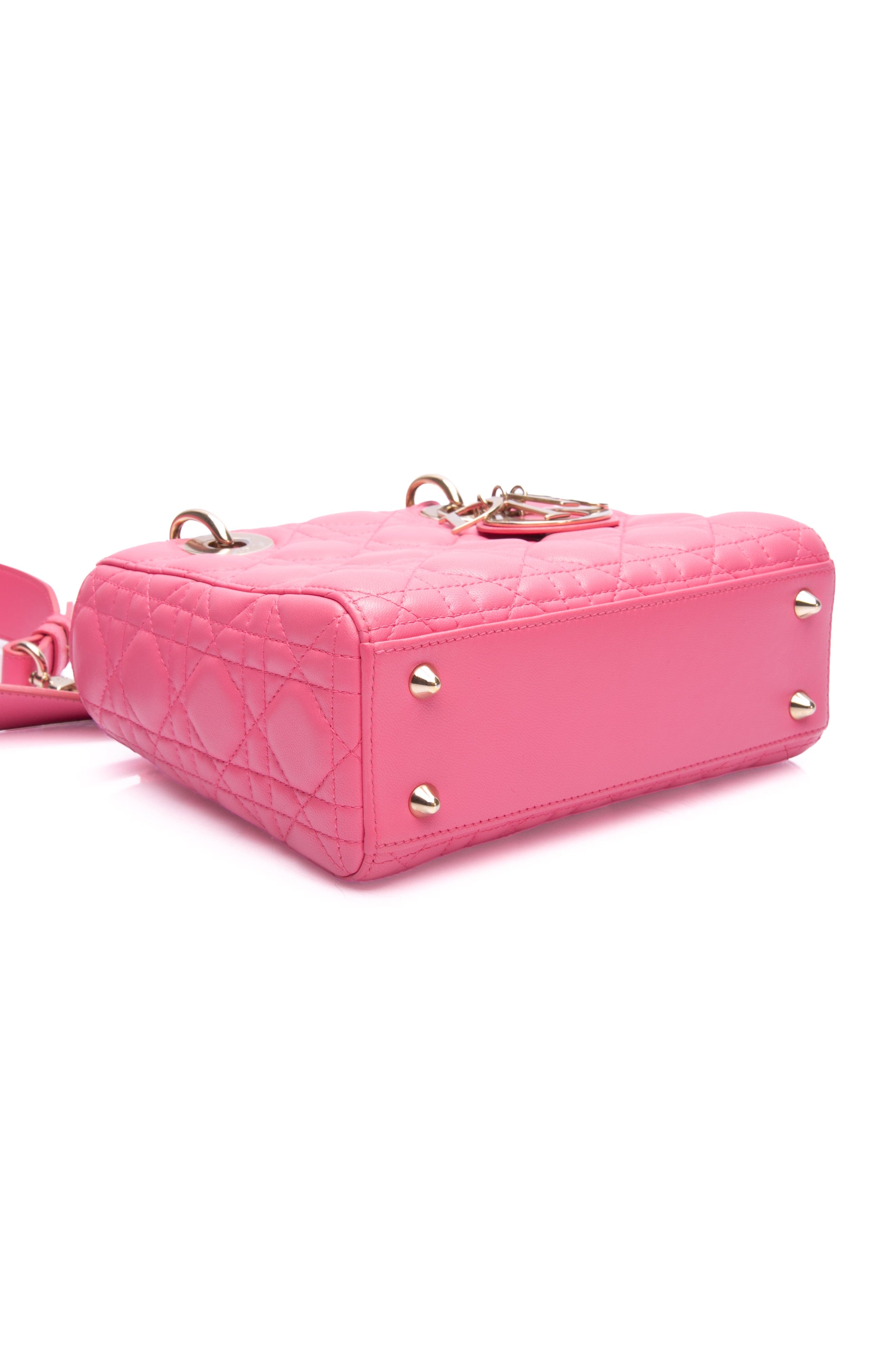 DIOR Pink Small Lady Dior My ABCDior Bag