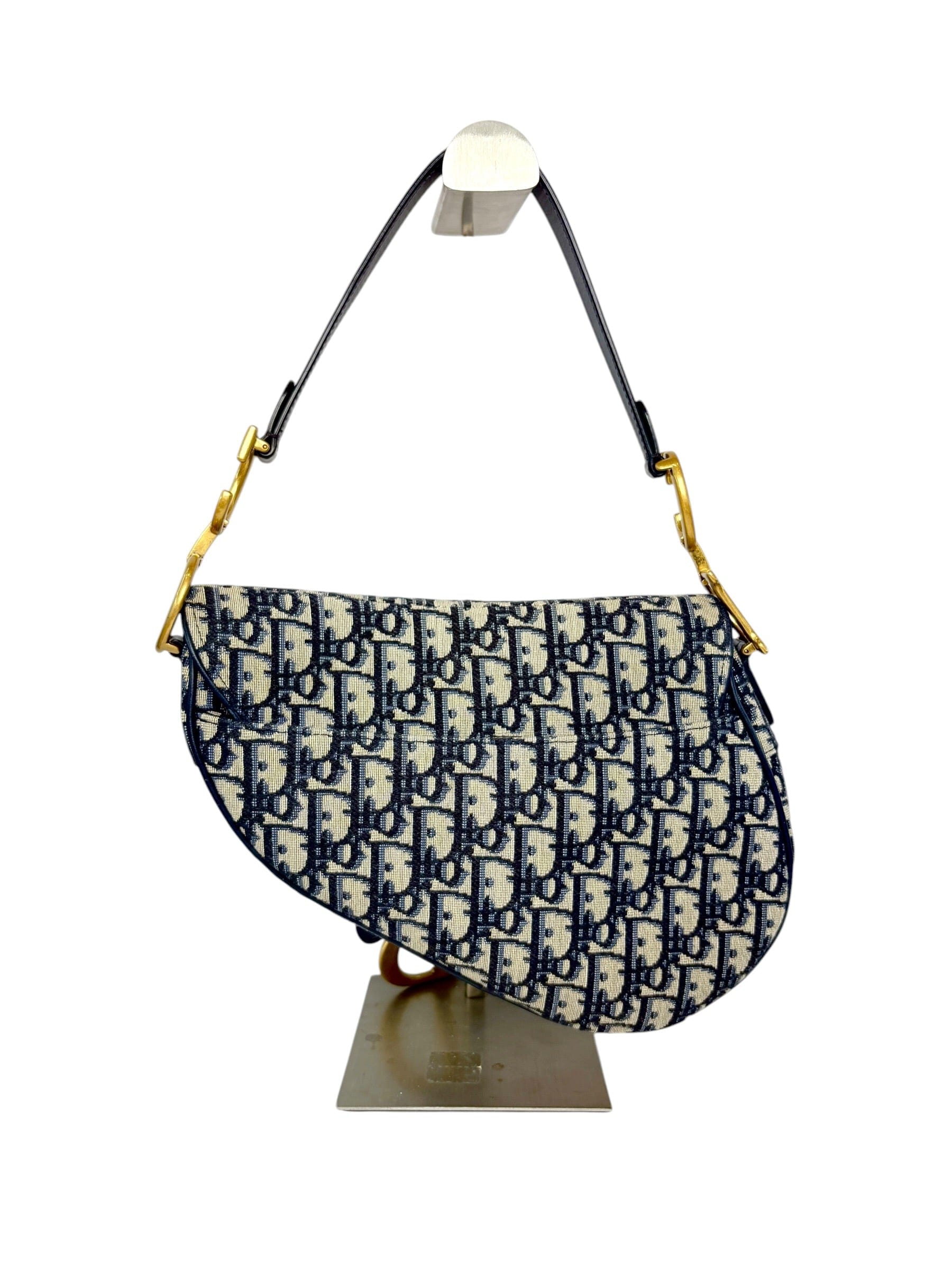 Dior Blue Oblique Saddle Bag
