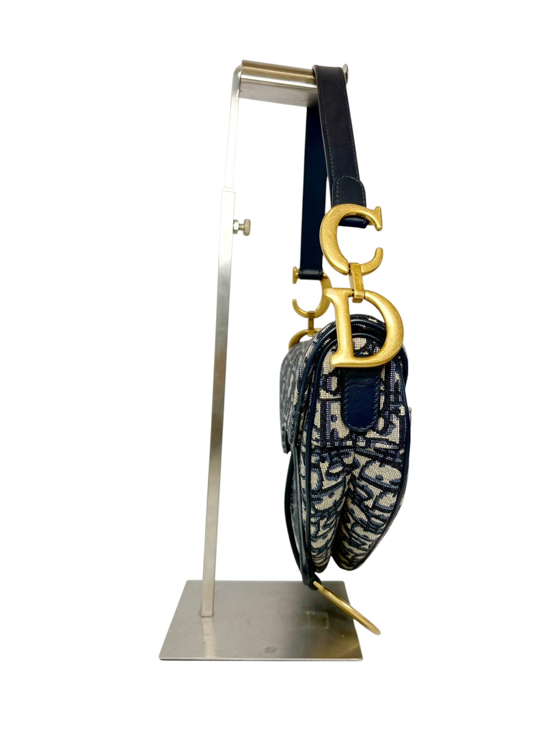 Dior Blue Oblique Saddle Bag