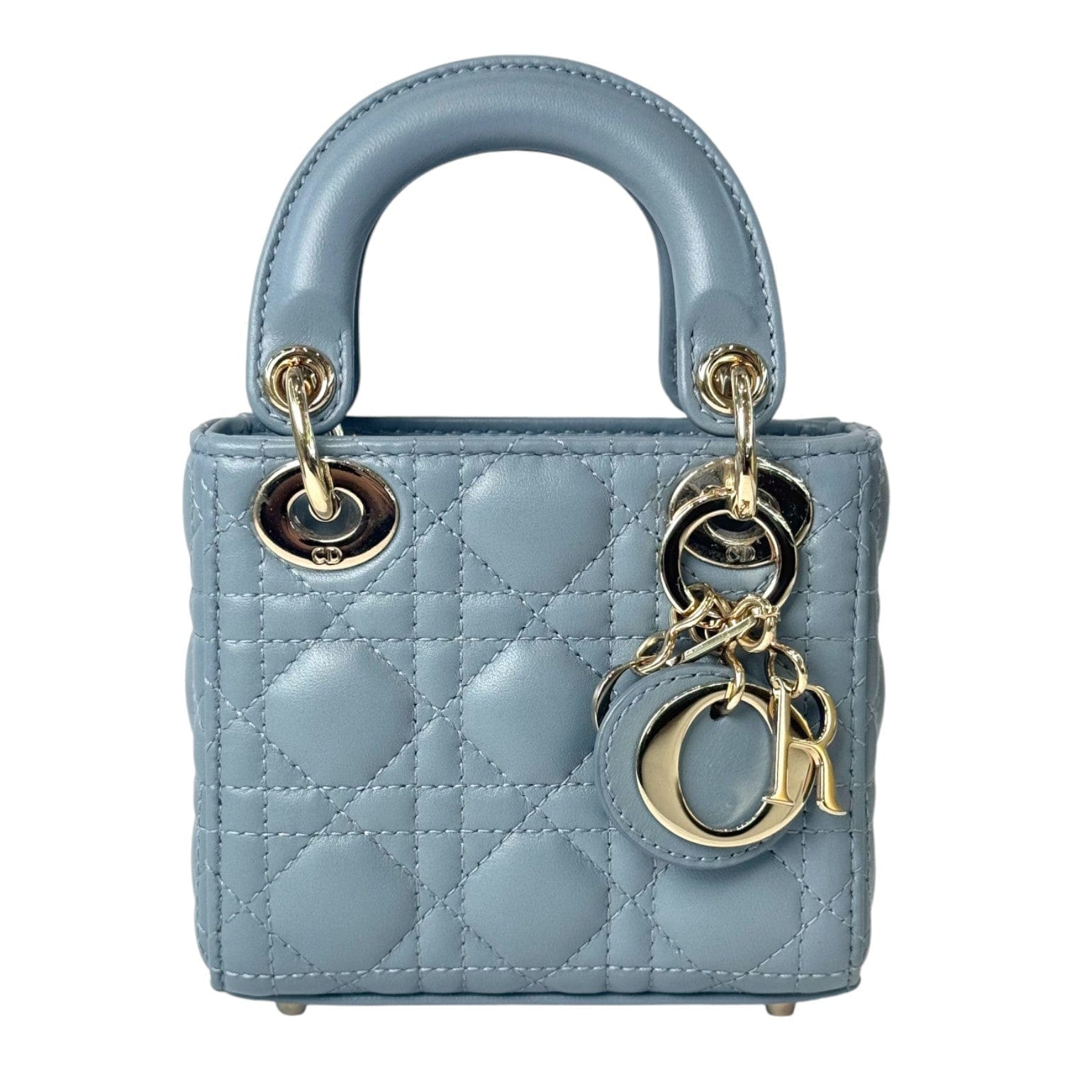 Dior Lady Dior Micro Cloud Blue Bag