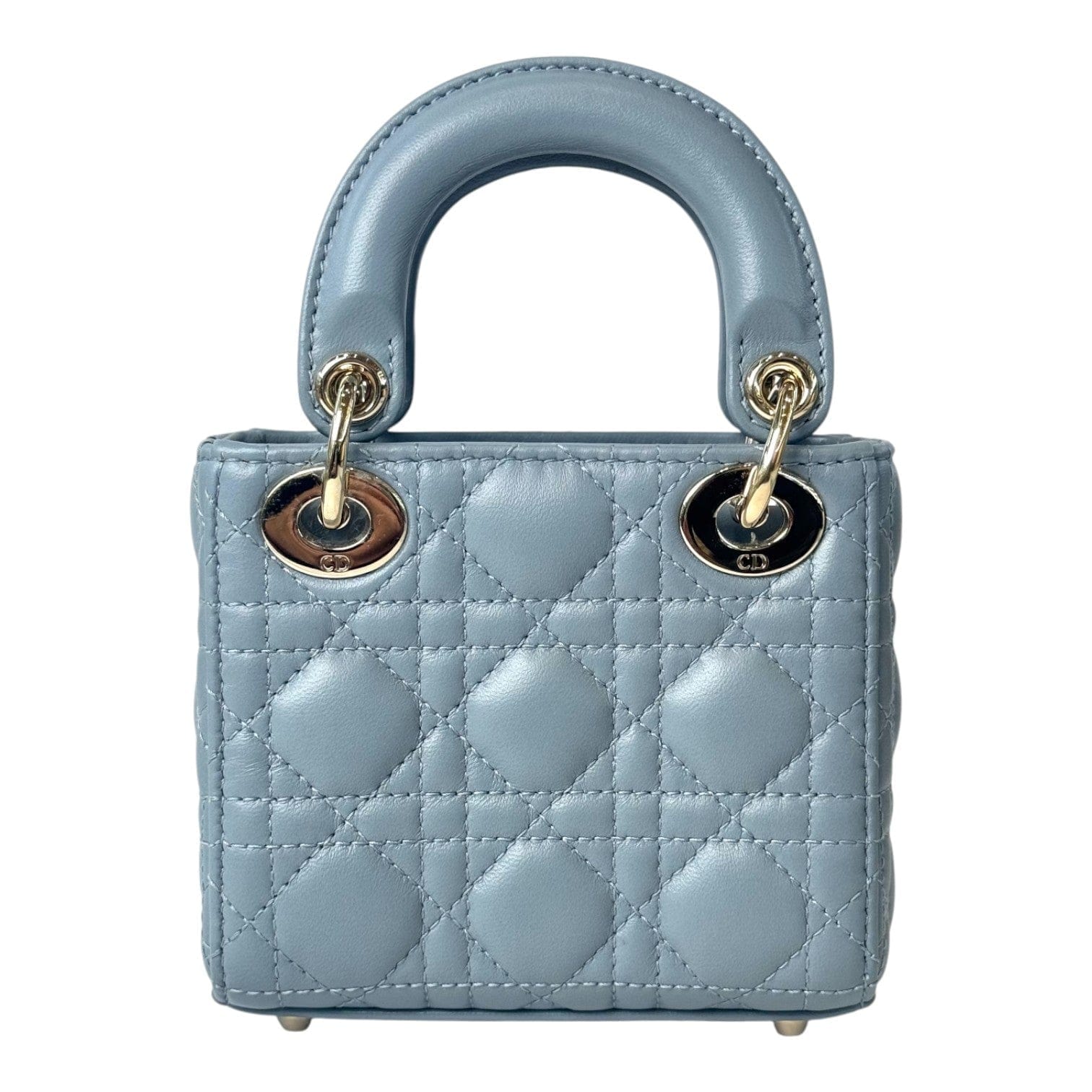 Dior Lady Dior Micro Cloud Blue Bag