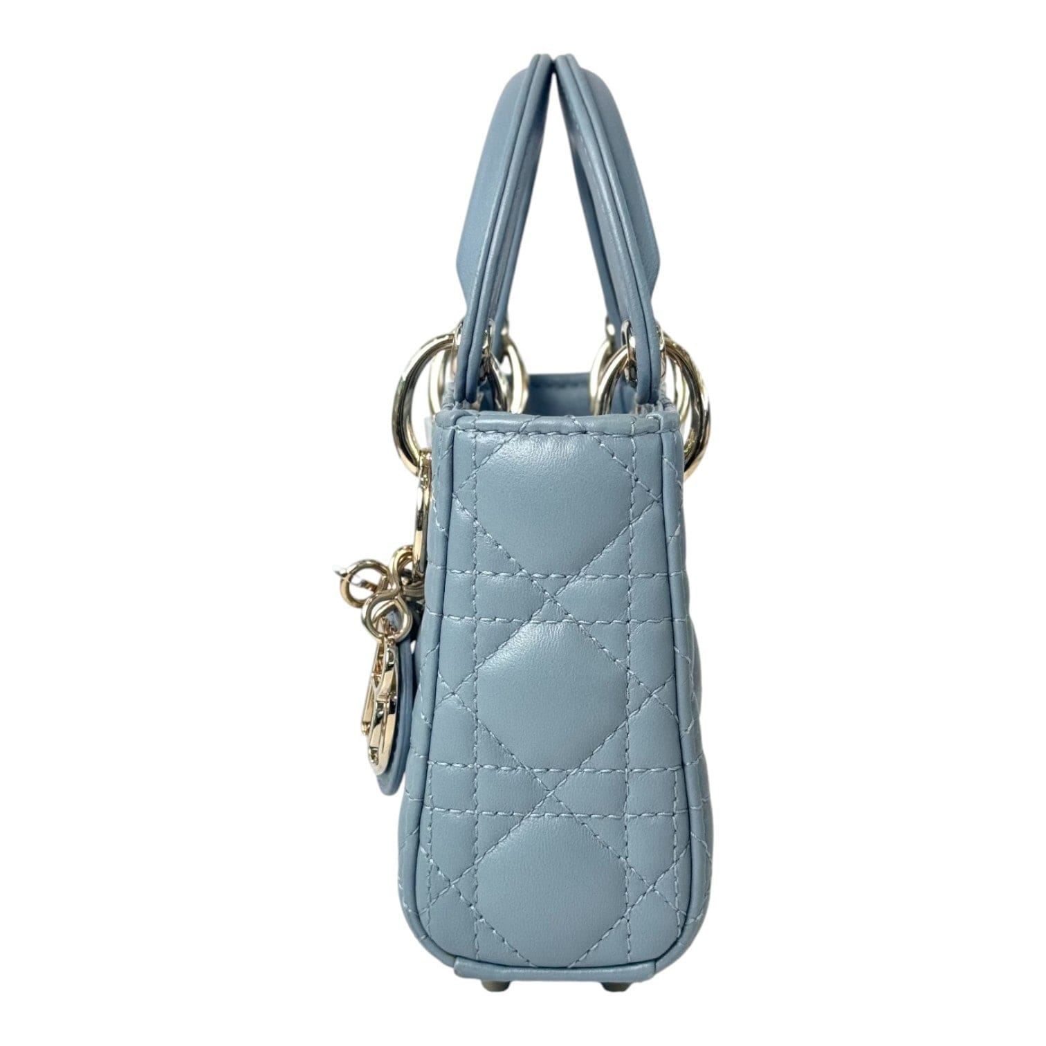 Dior Lady Dior Micro Cloud Blue Bag