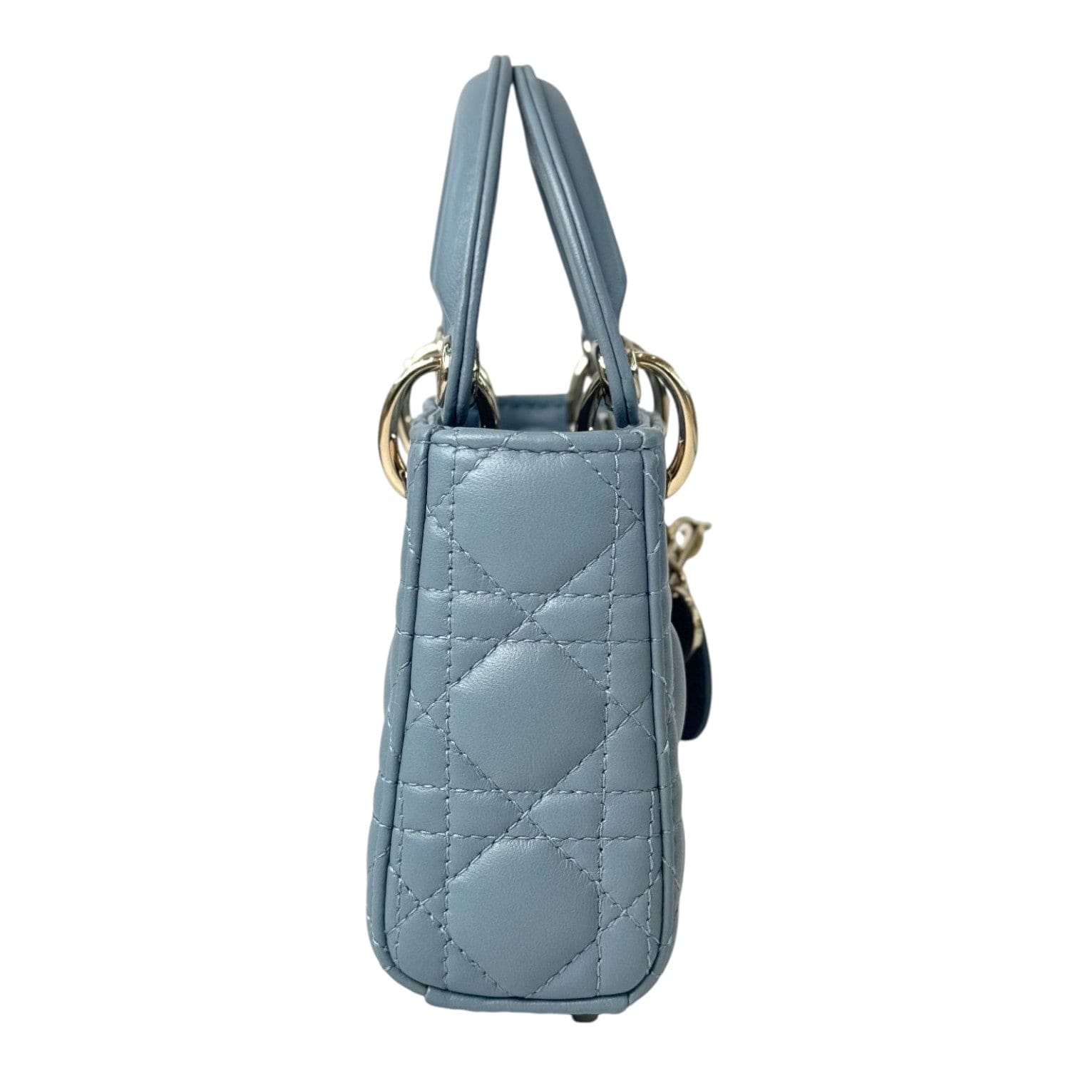 Dior Lady Dior Micro Cloud Blue Bag