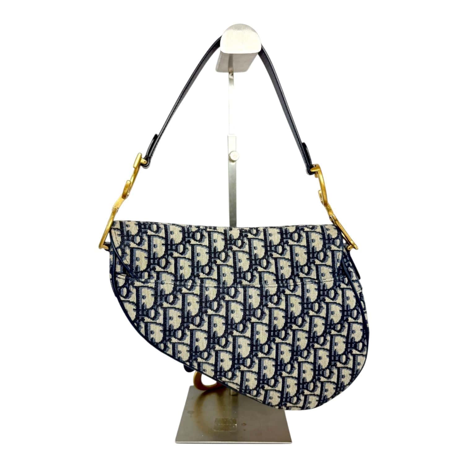 Dior Saddle Bag Blue Oblique Jacquard