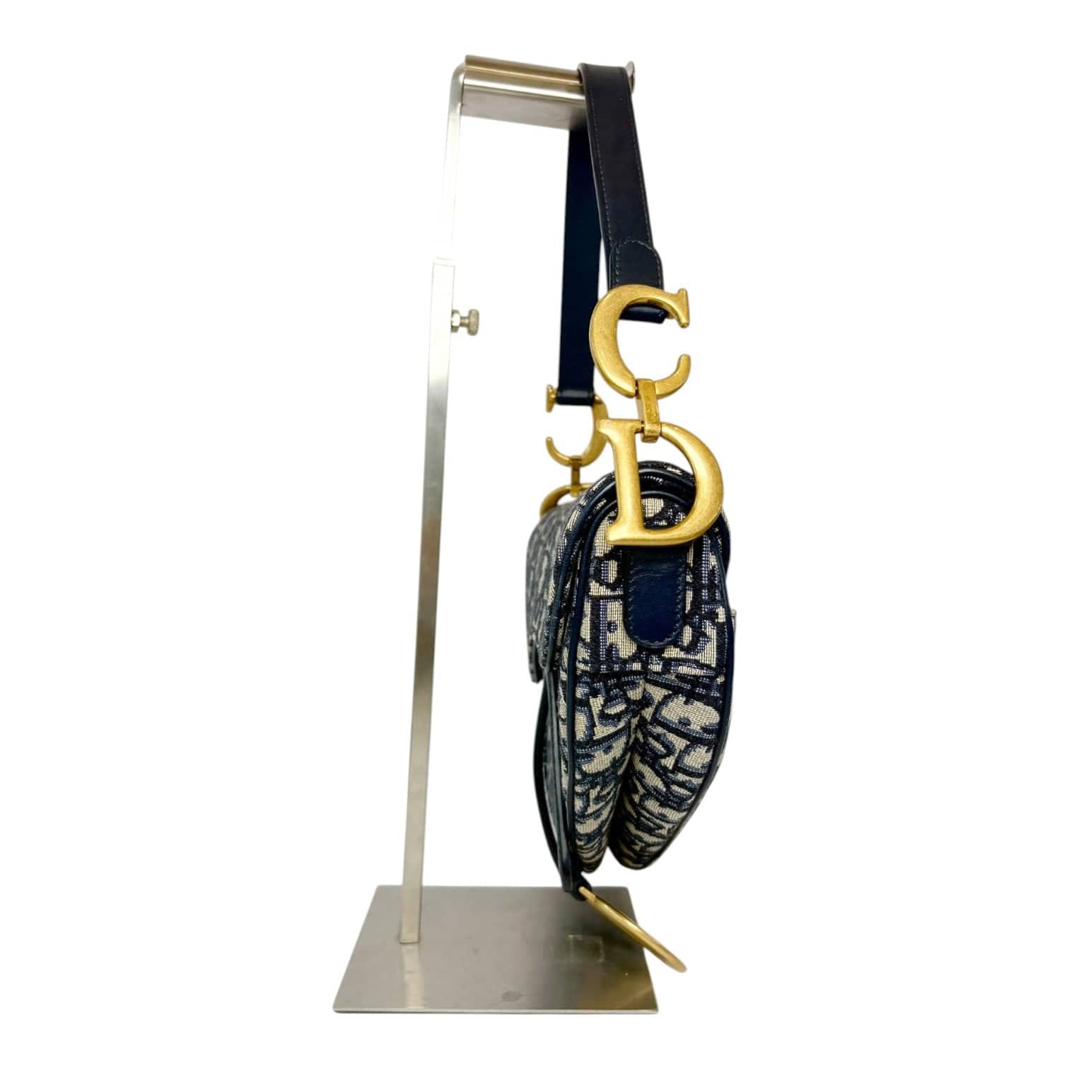 Dior Saddle Bag Blue Oblique Jacquard