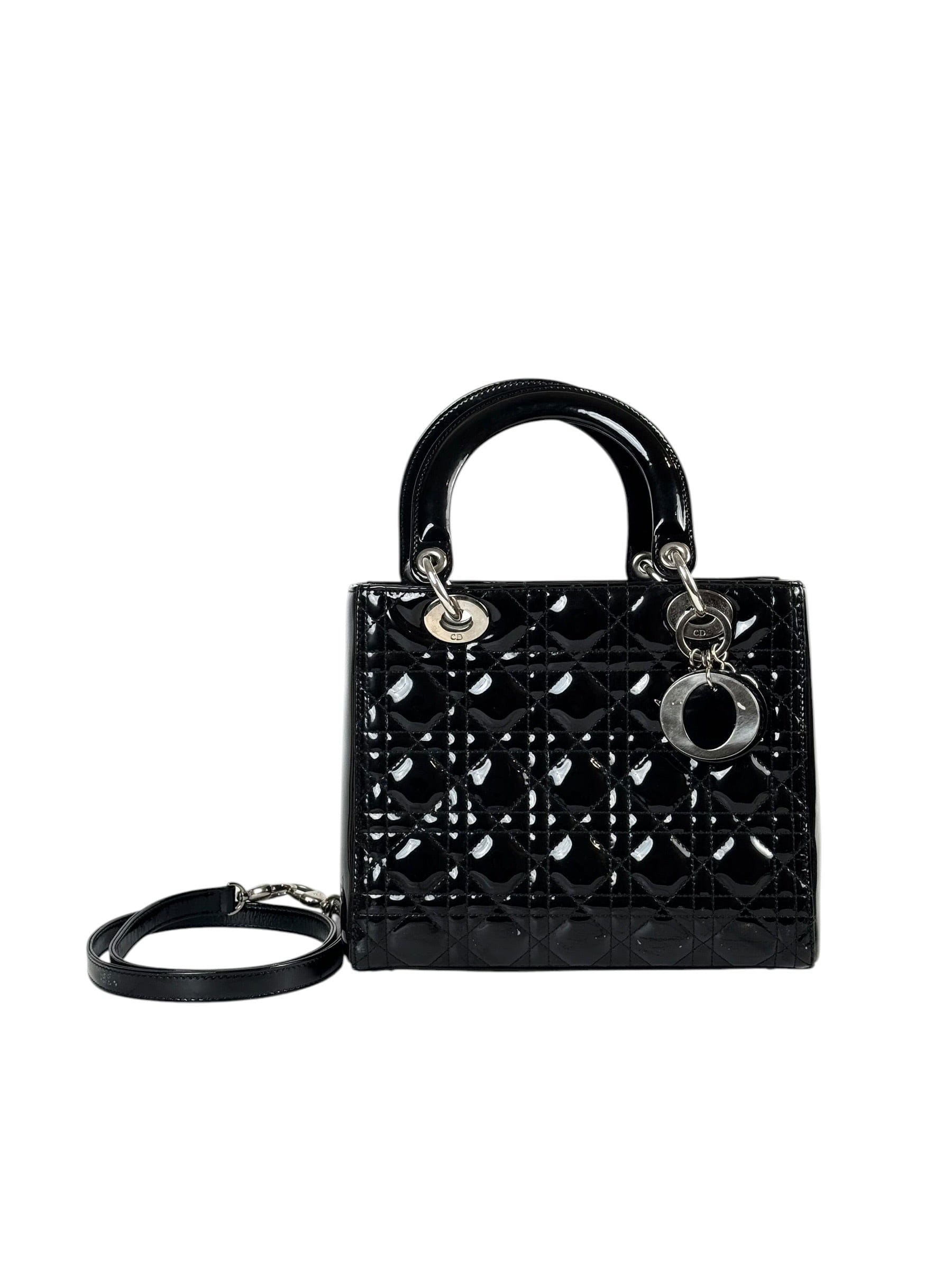 Dior Lady Dior Medium Bag in Black
