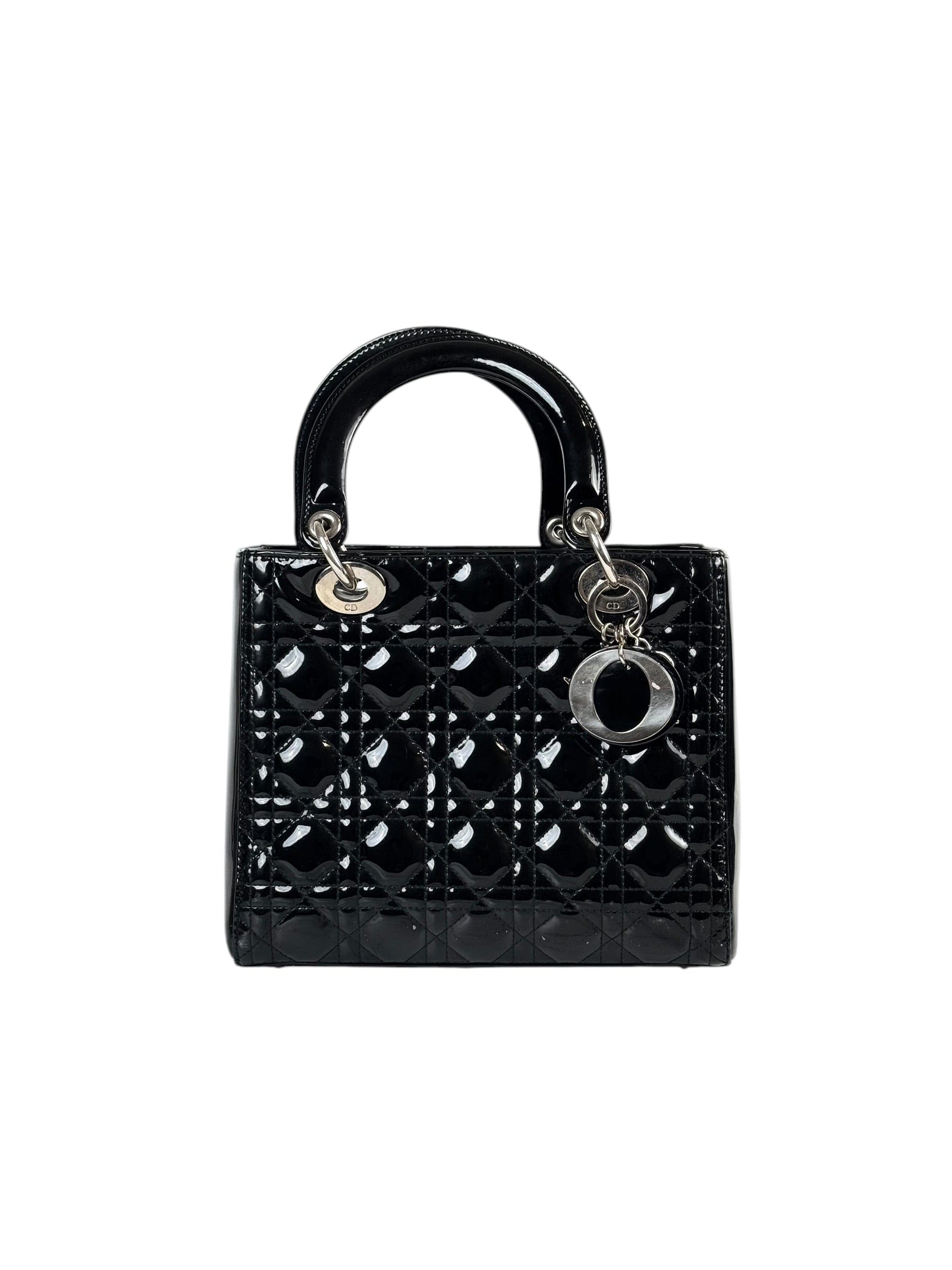 Dior Lady Dior Medium Bag in Black