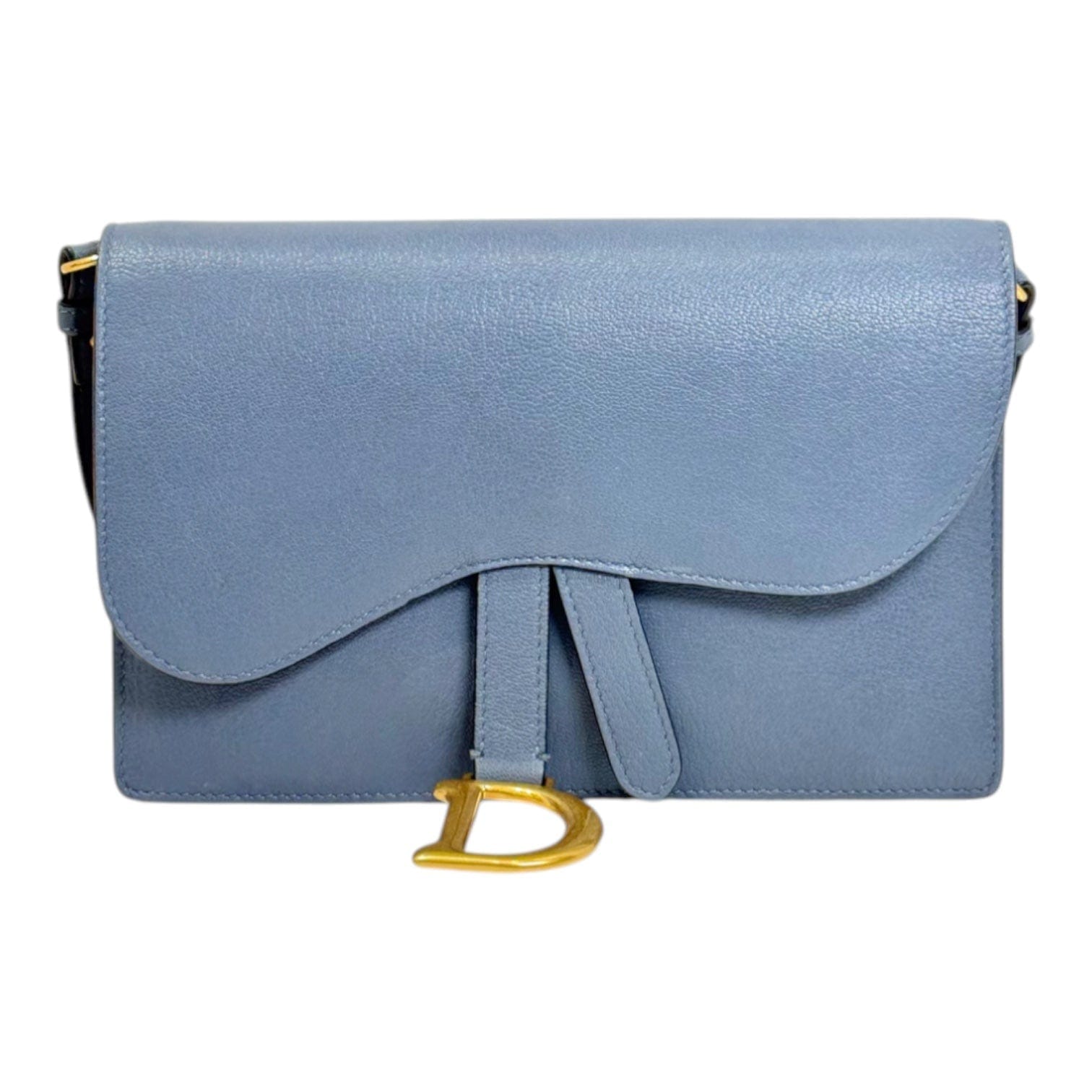 Dior Blue Strap Saddle Bag