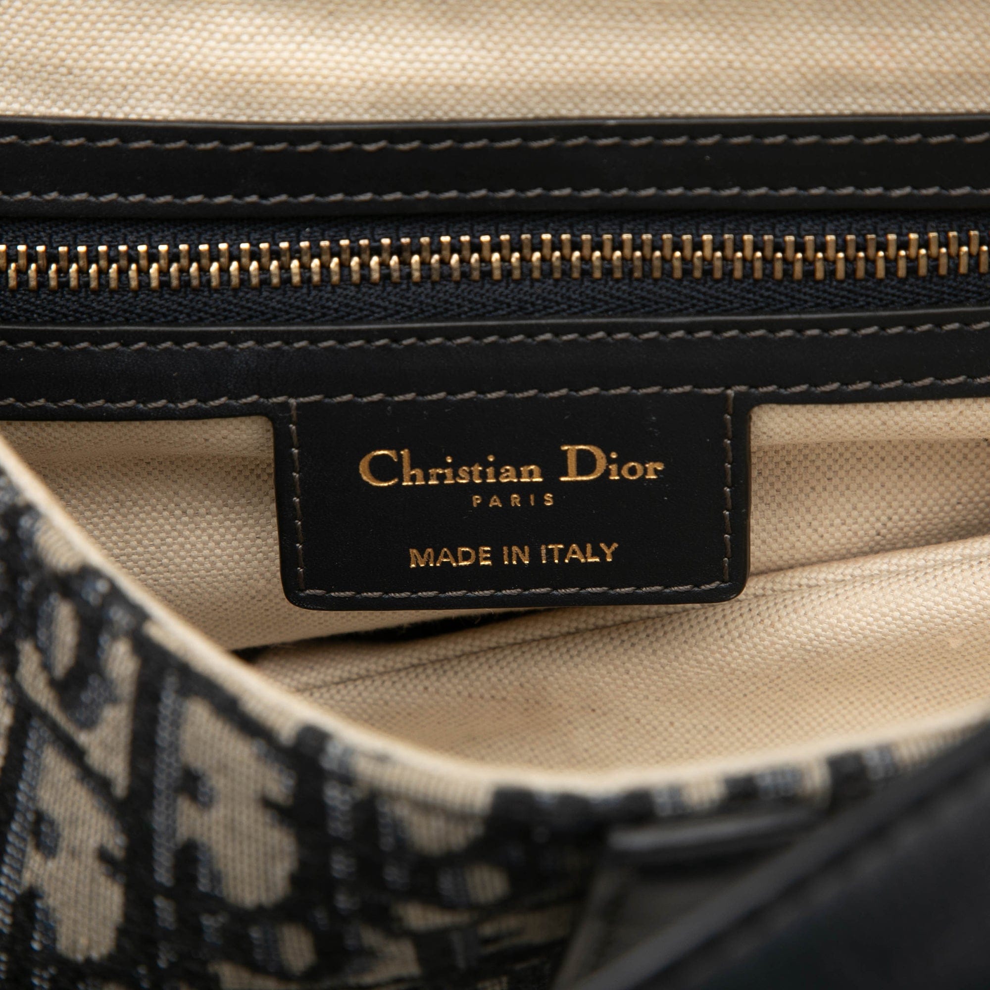 Dior Oblique Canvas Saddle Bag