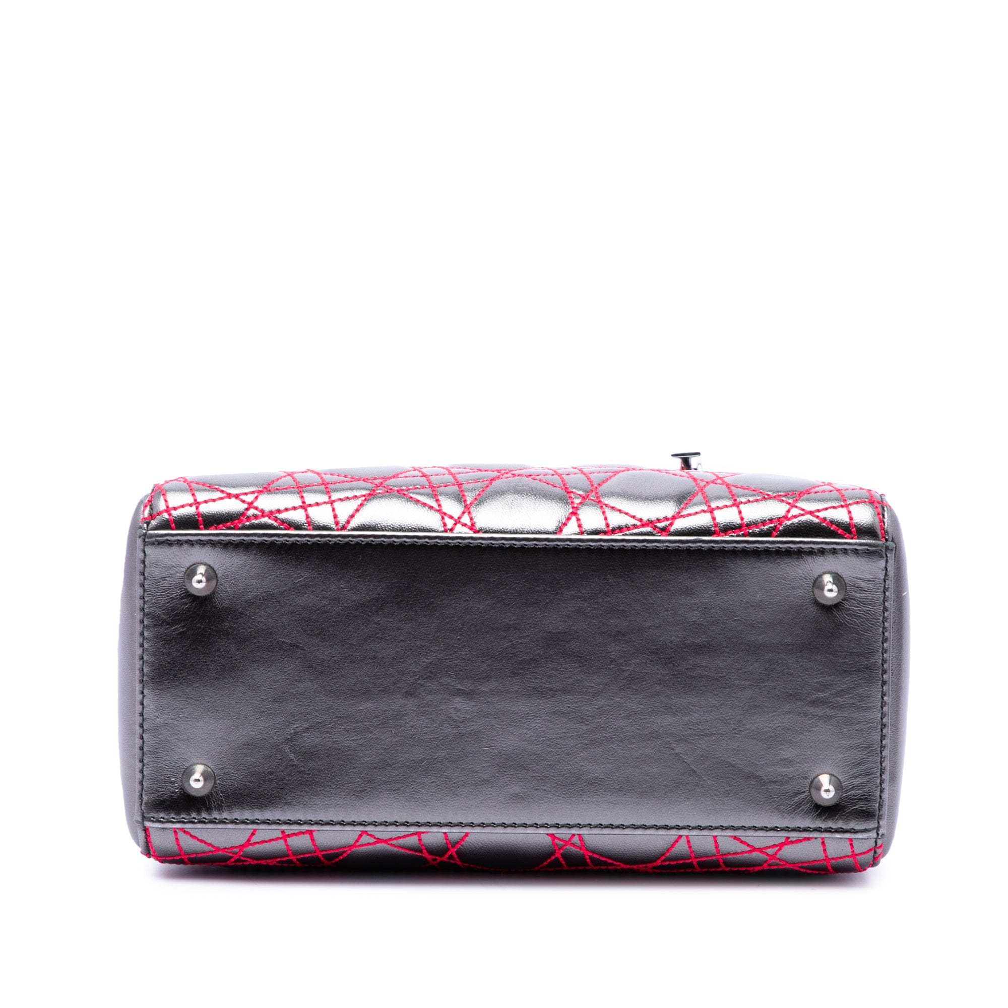 Dior Anselm Reyle Medium Metallic Lambskin Cannage Lady Dior