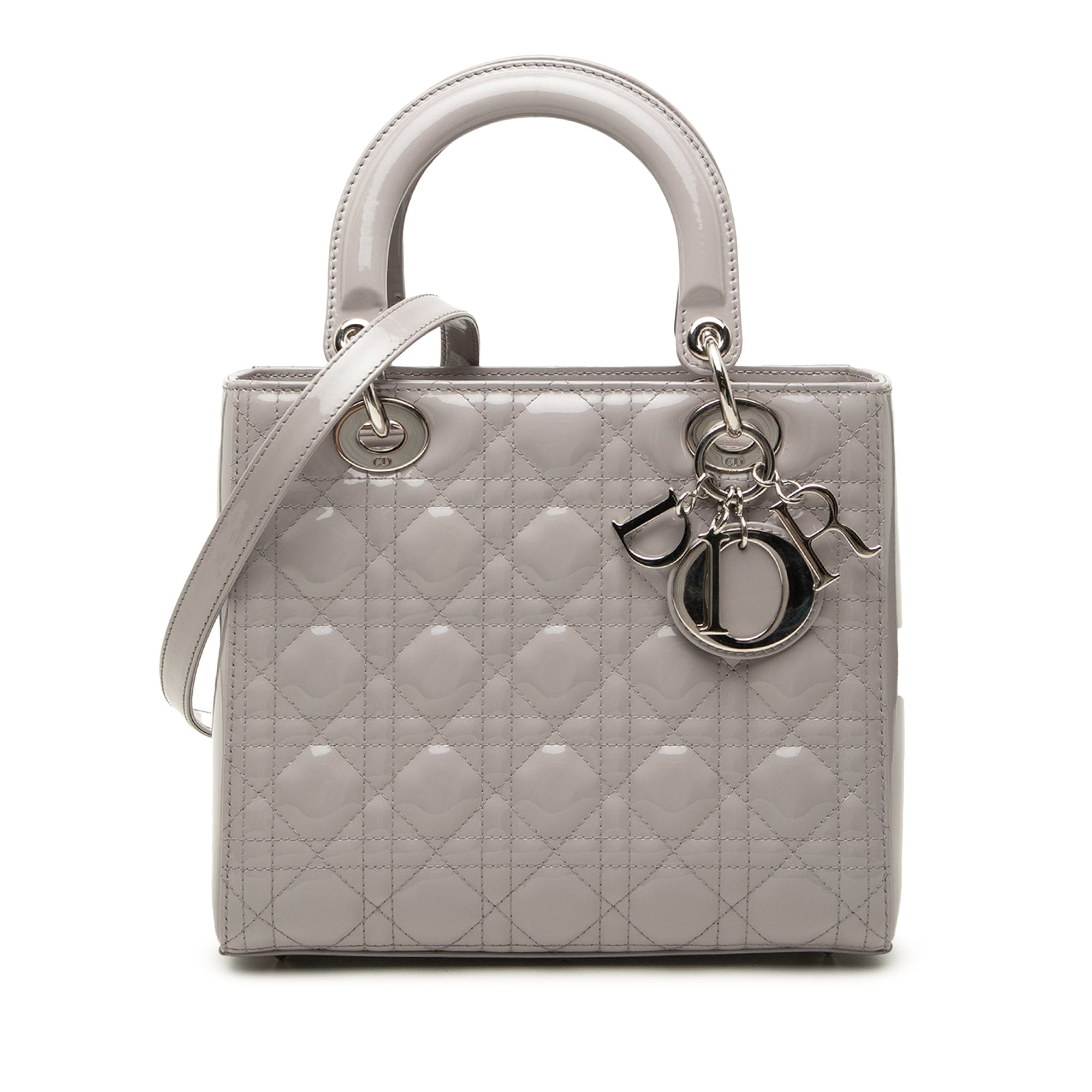 Dior Medium Patent Cannage Lady Dior