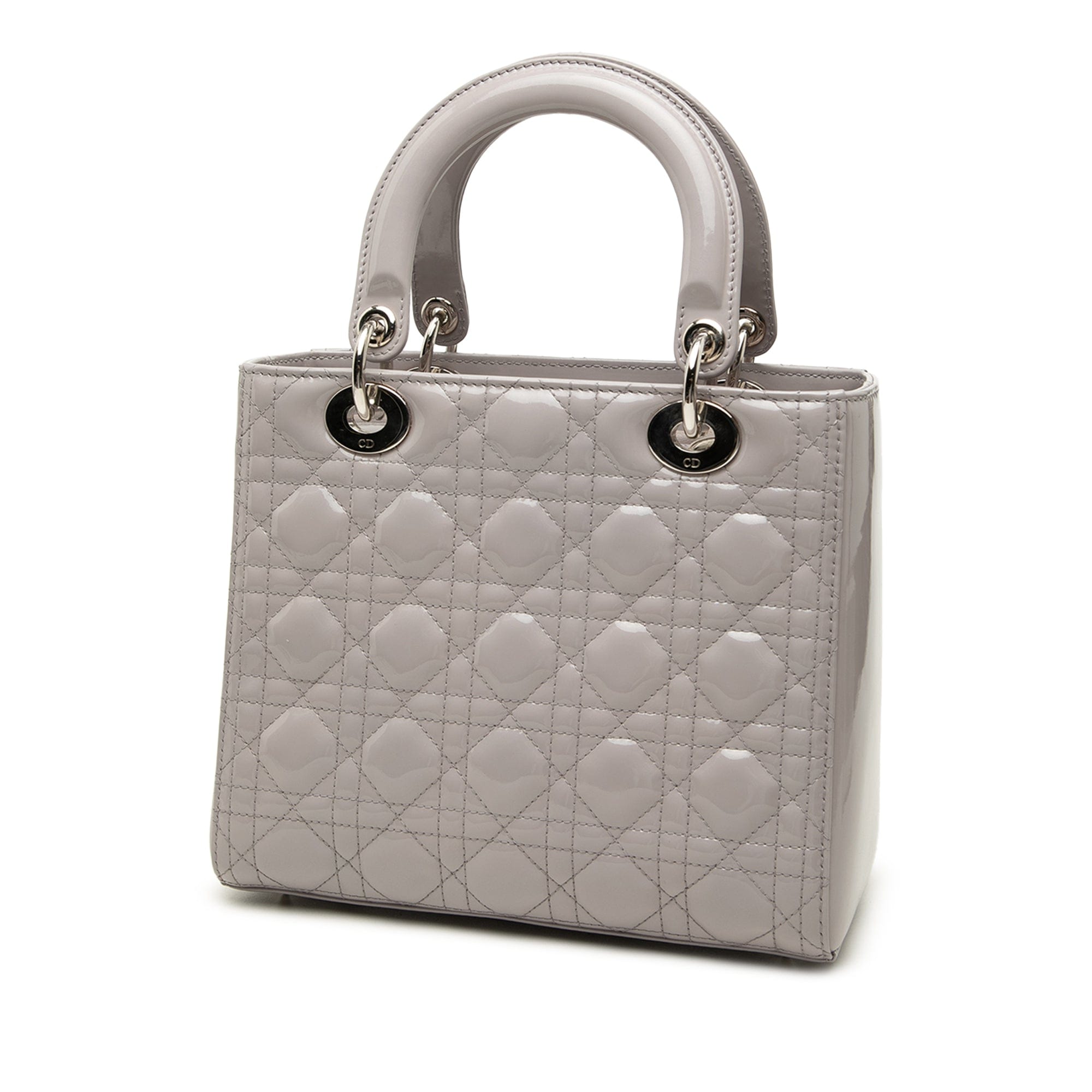 Dior Medium Patent Cannage Lady Dior