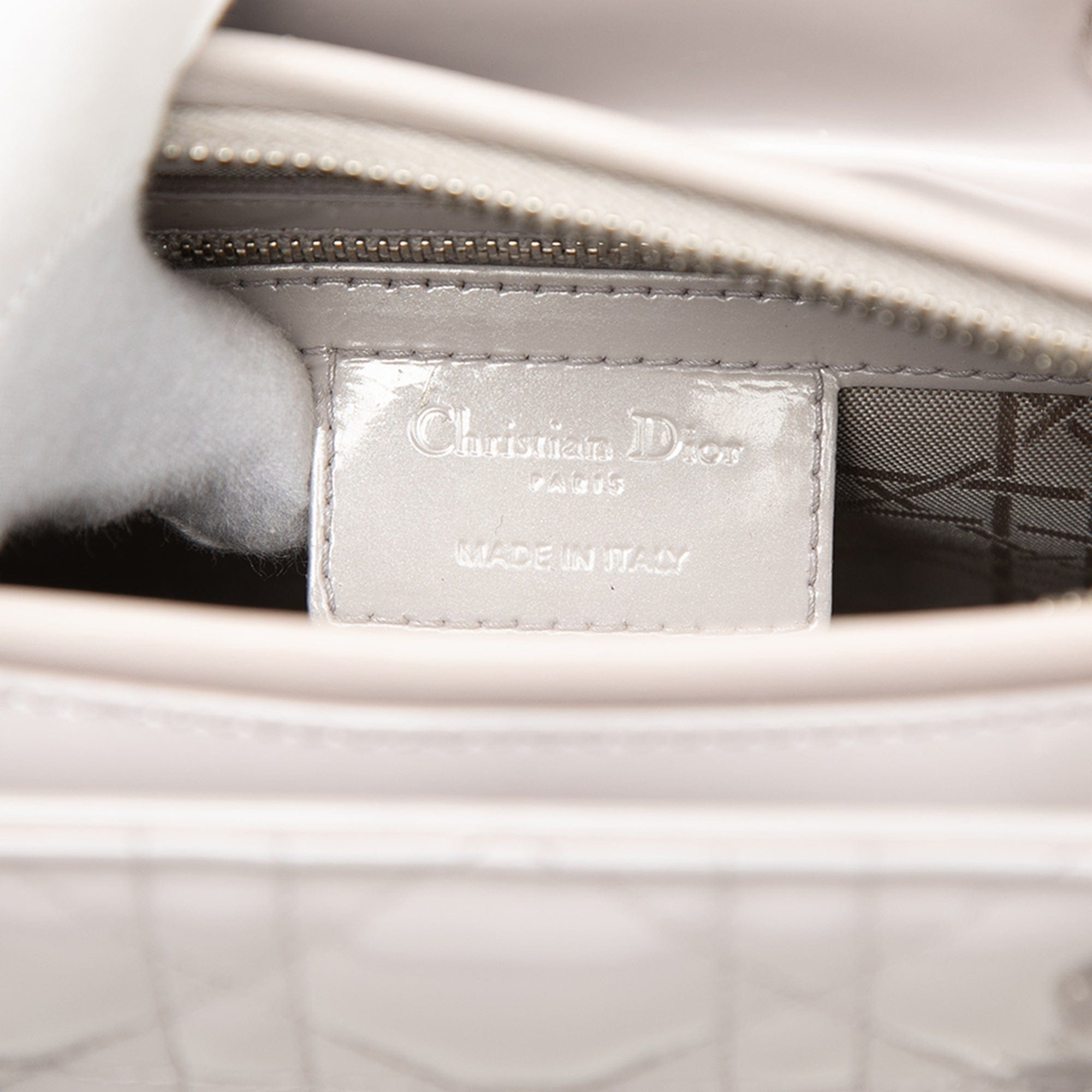 Dior Medium Patent Cannage Lady Dior