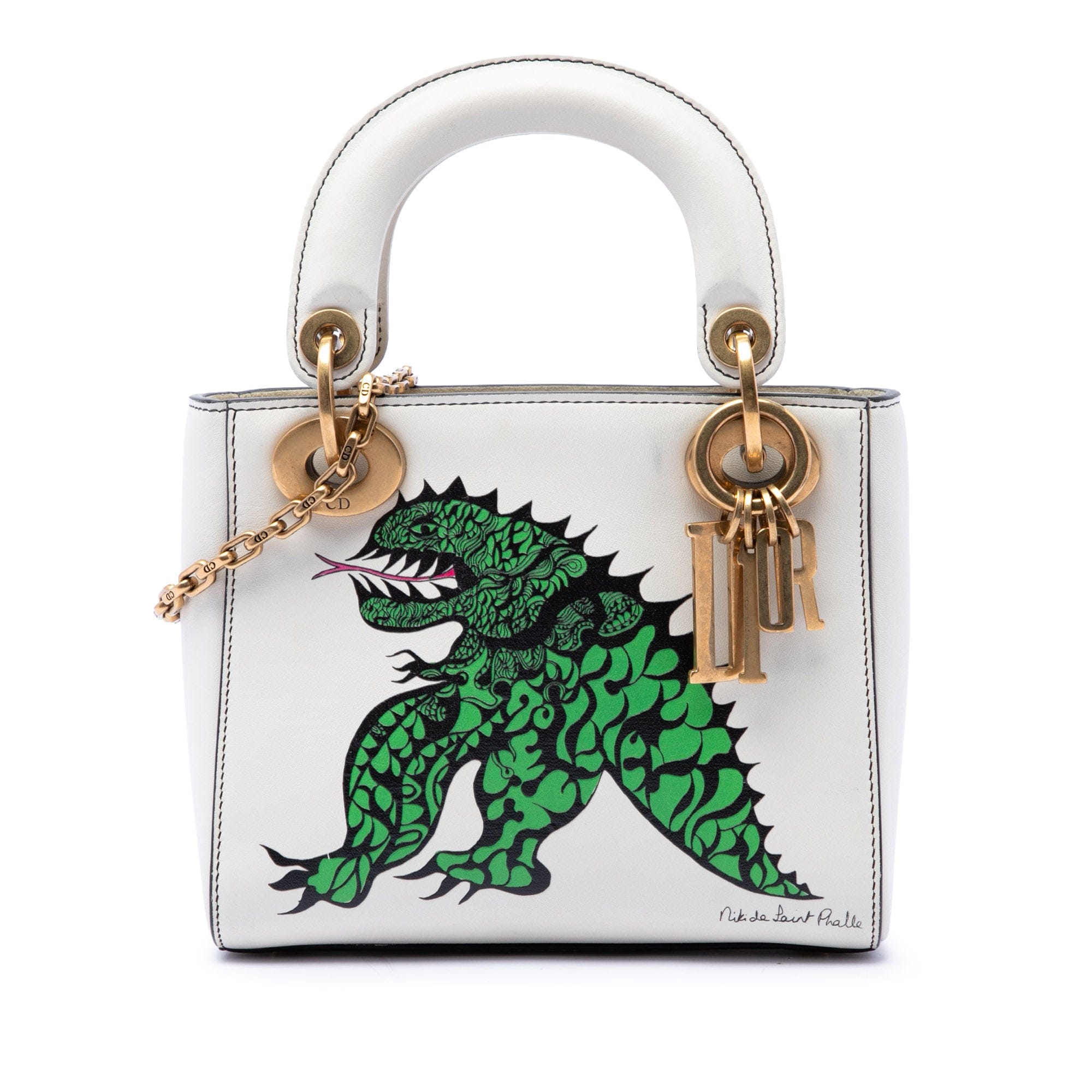 Dior Limited Edition Niki De Saint Phalle Mini Calfskin Dragon Lady Dior