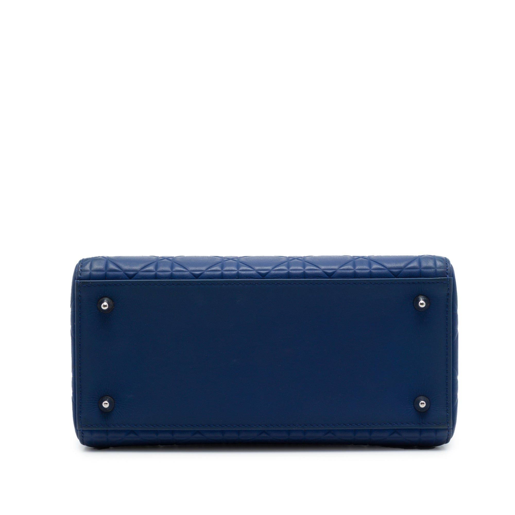 Dior Medium Ultra Matte Calfskin Embossed Cannage Lady Dior