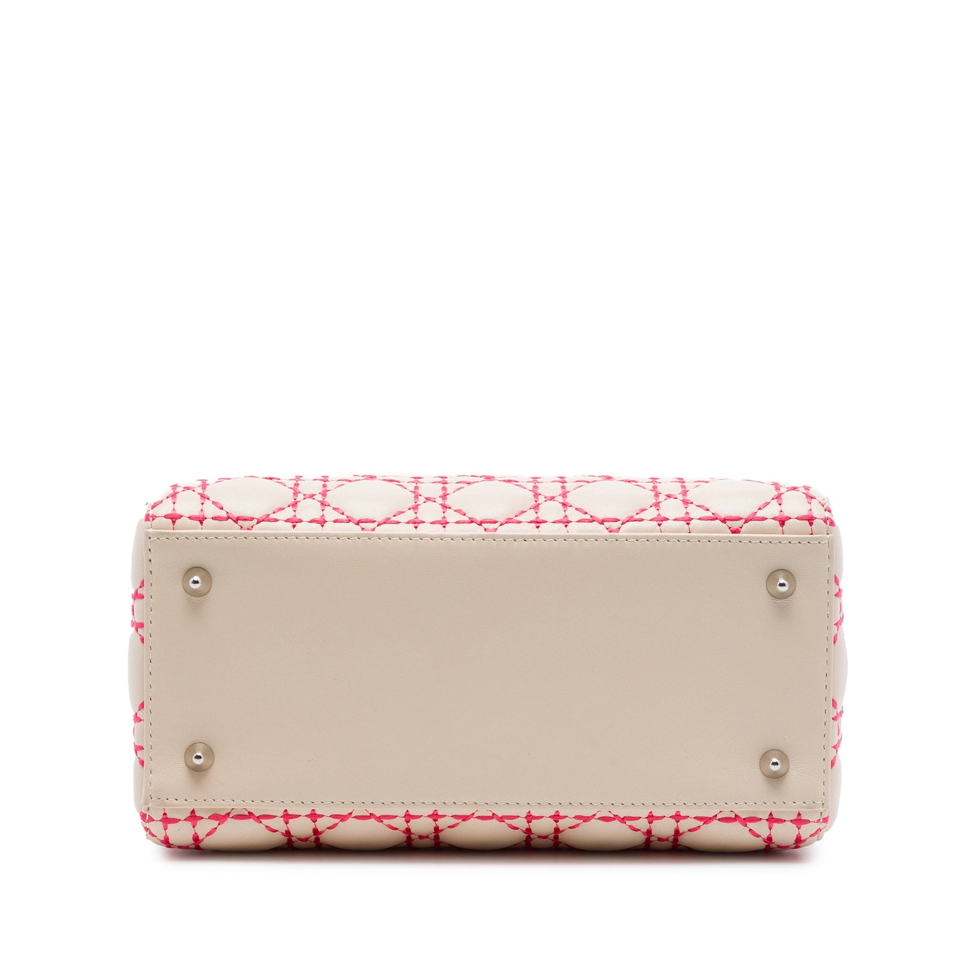 Dior Medium Lambskin Cannage Stitched Lady Dior