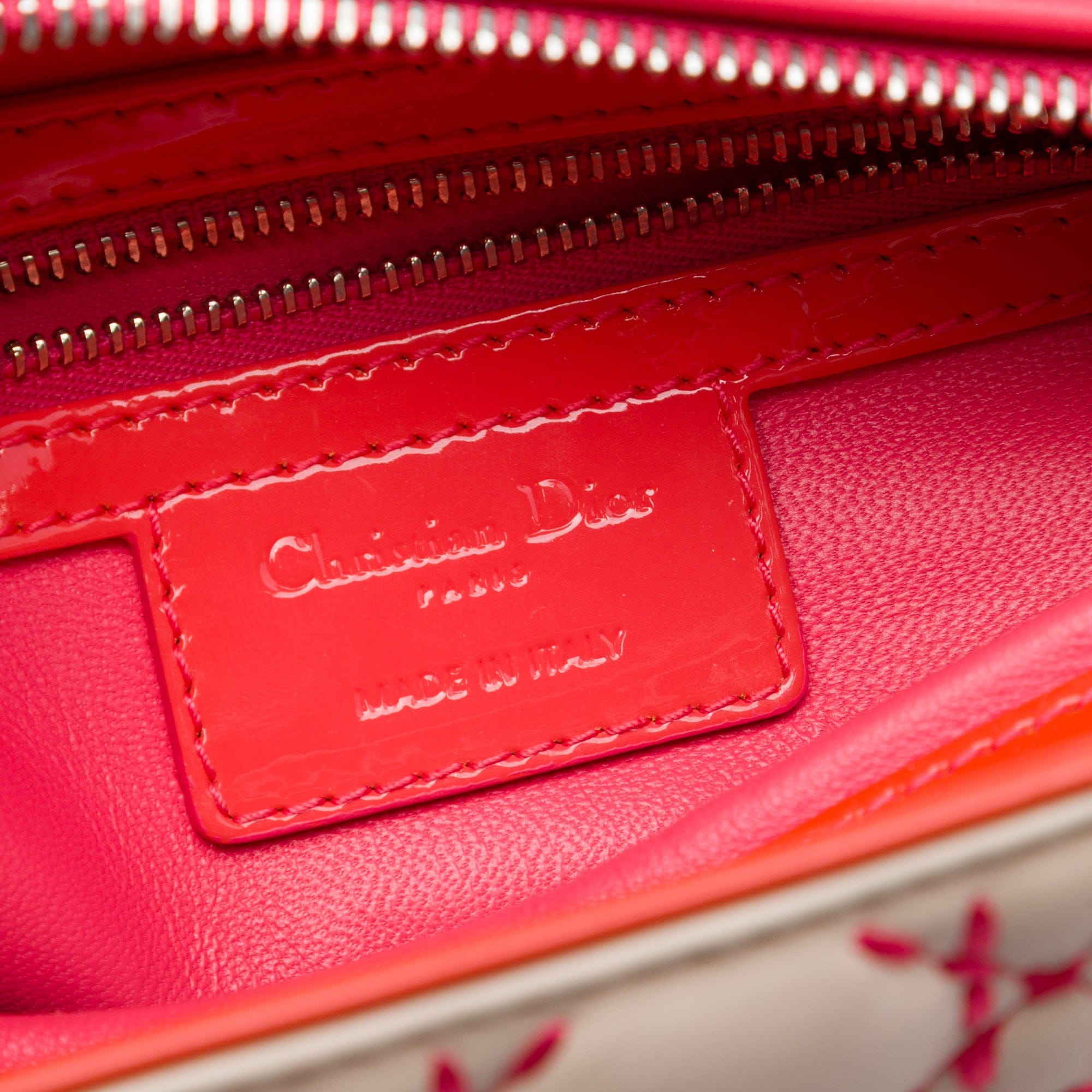Dior Medium Lambskin Cannage Stitched Lady Dior