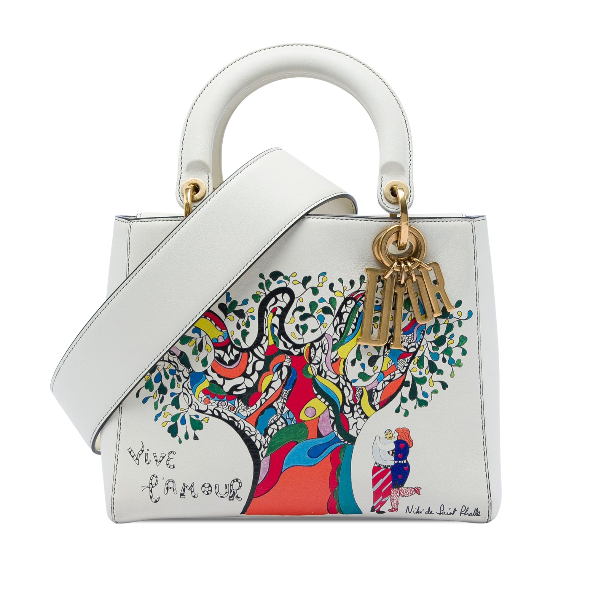 Dior Niki de Saint Phalle Medium Calfskin Vive L amour Lady Dior