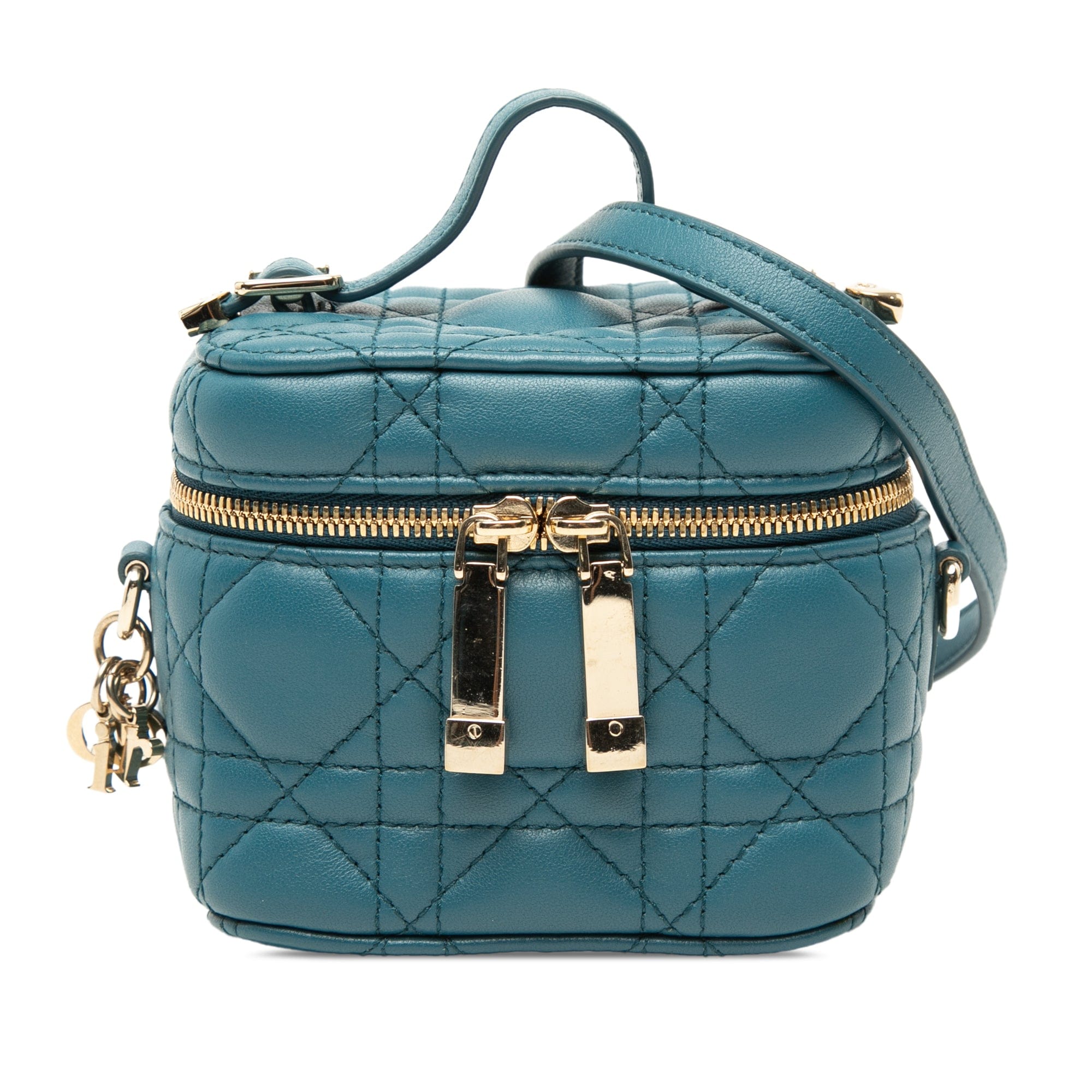 Dior Micro Lambskin Cannage Lady Dior Vanity Case