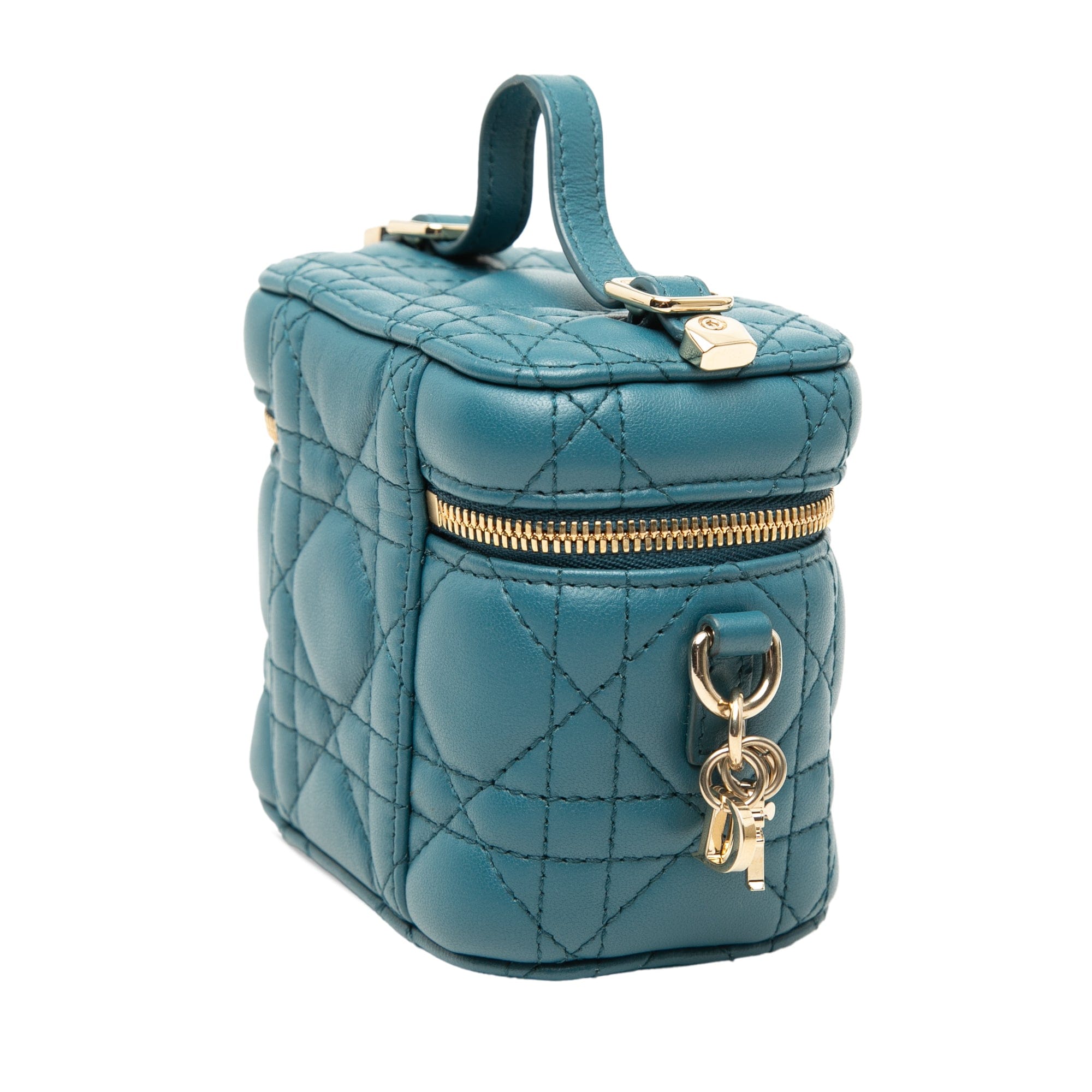 Dior Micro Lambskin Cannage Lady Dior Vanity Case