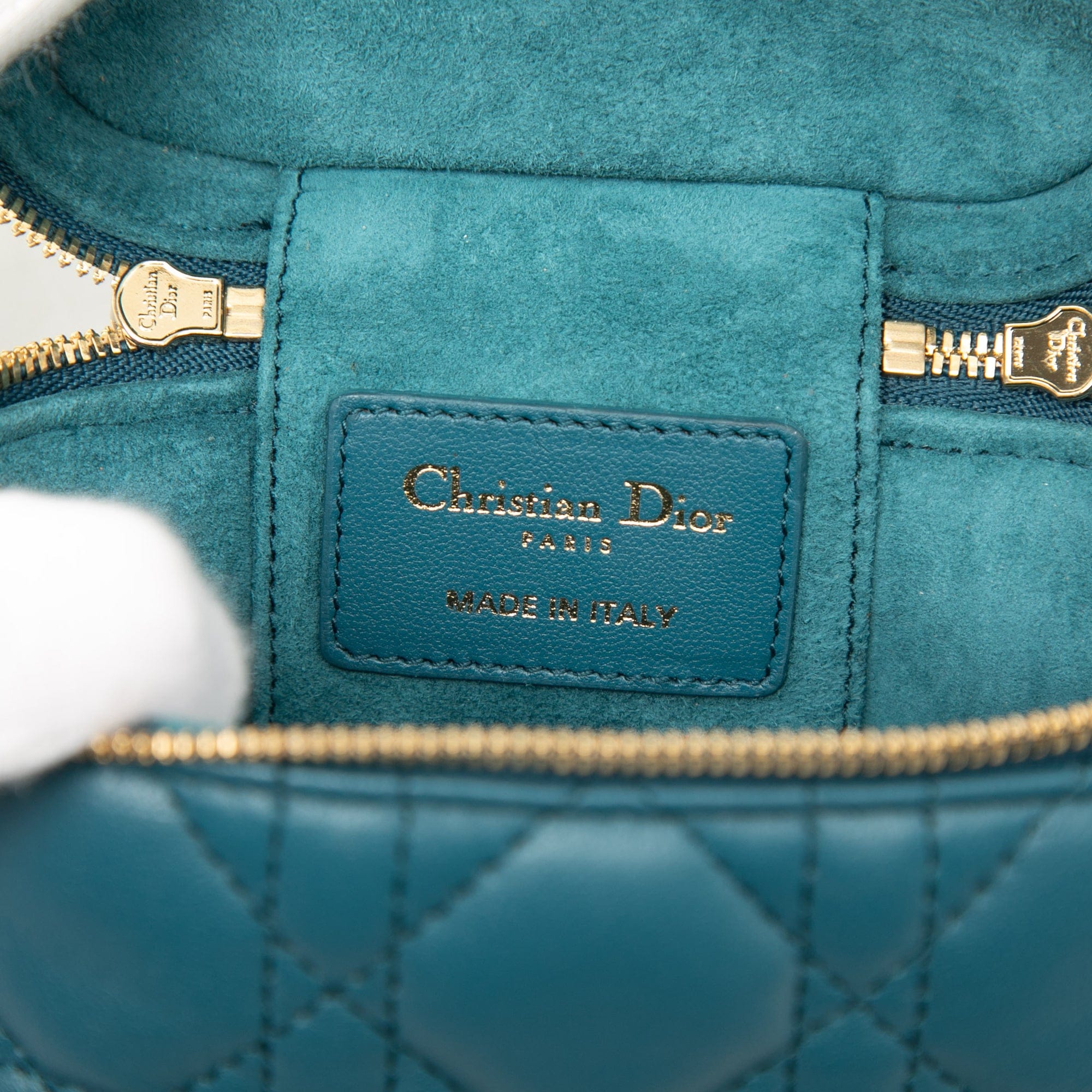 Dior Micro Lambskin Cannage Lady Dior Vanity Case