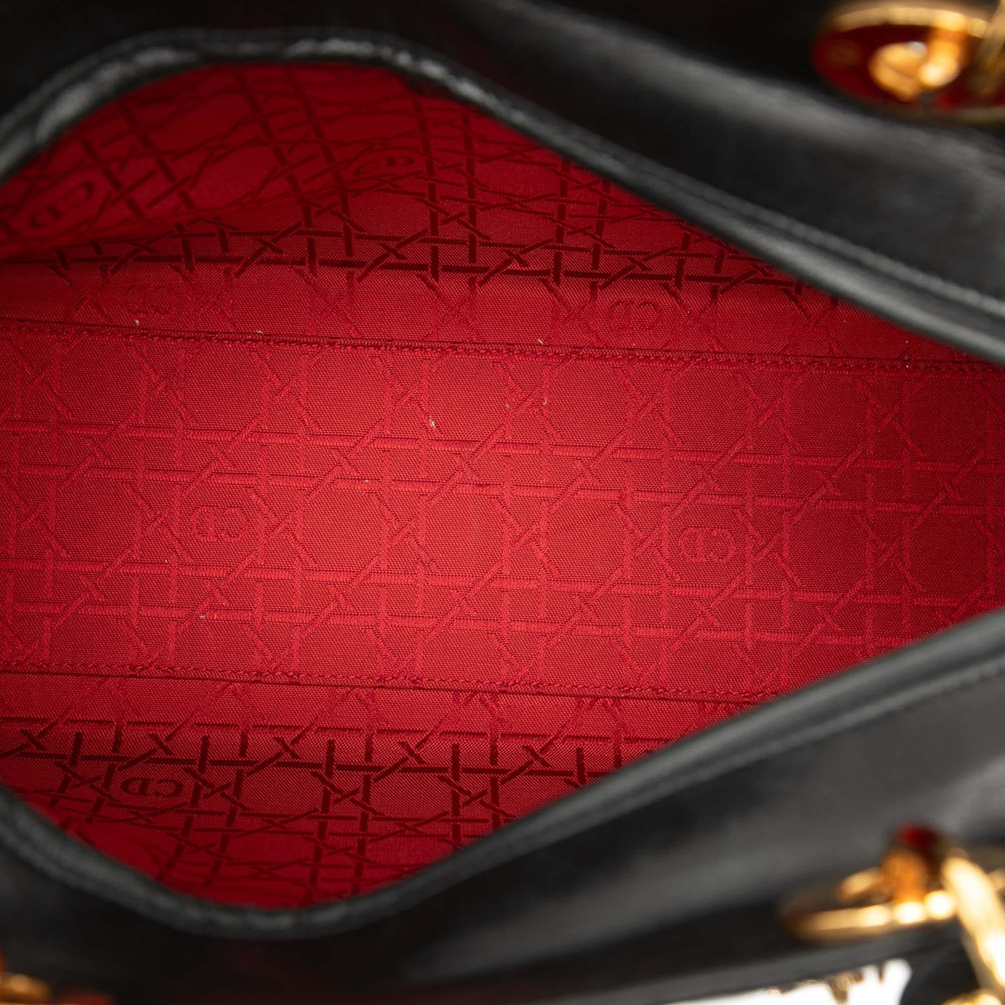 Dior Large Lambskin Cannage Lady Dior