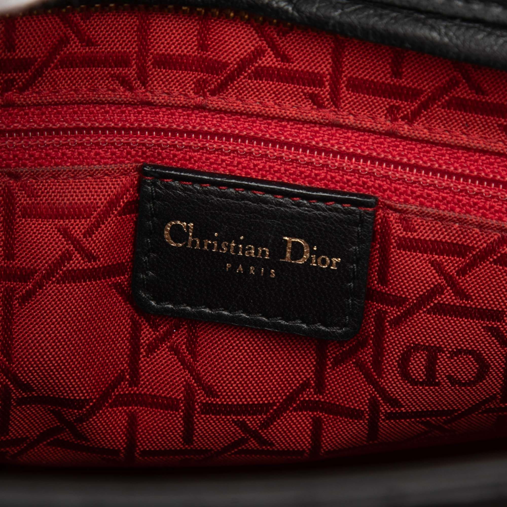 Dior Large Lambskin Cannage Lady Dior
