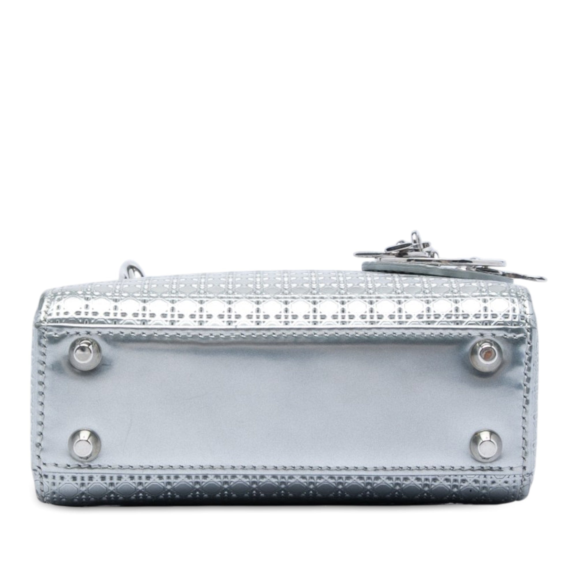 Dior Micro Metallic Patent Microcannage Lady Dior