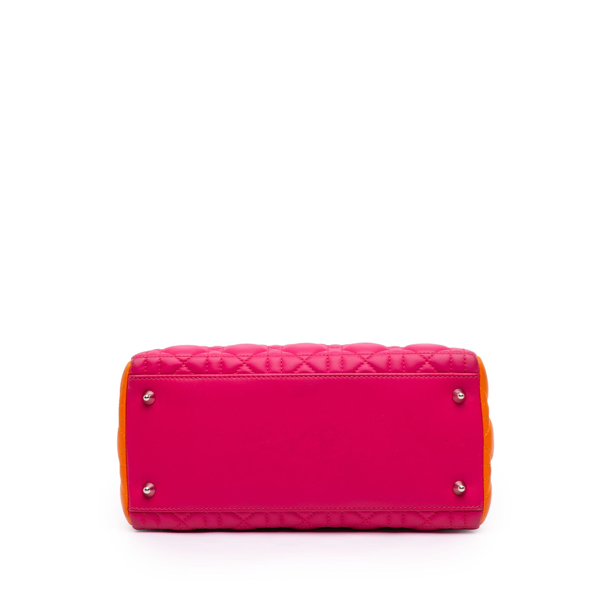 Dior Medium Tricolor Lambskin Cannage Lady Dior