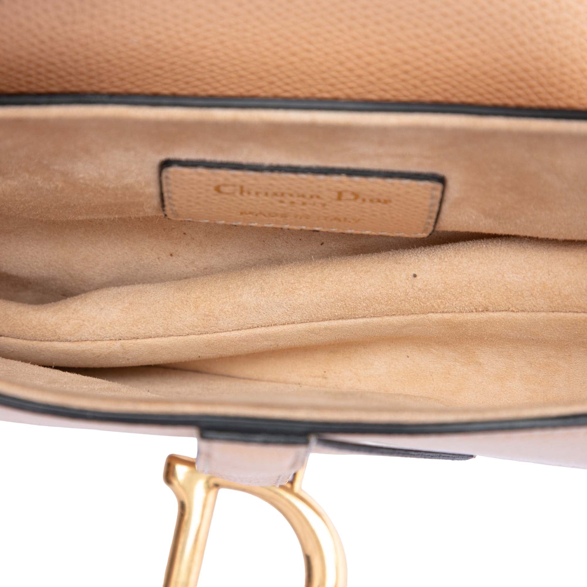 Dior Mini Grained Calfskin Saddle Bag