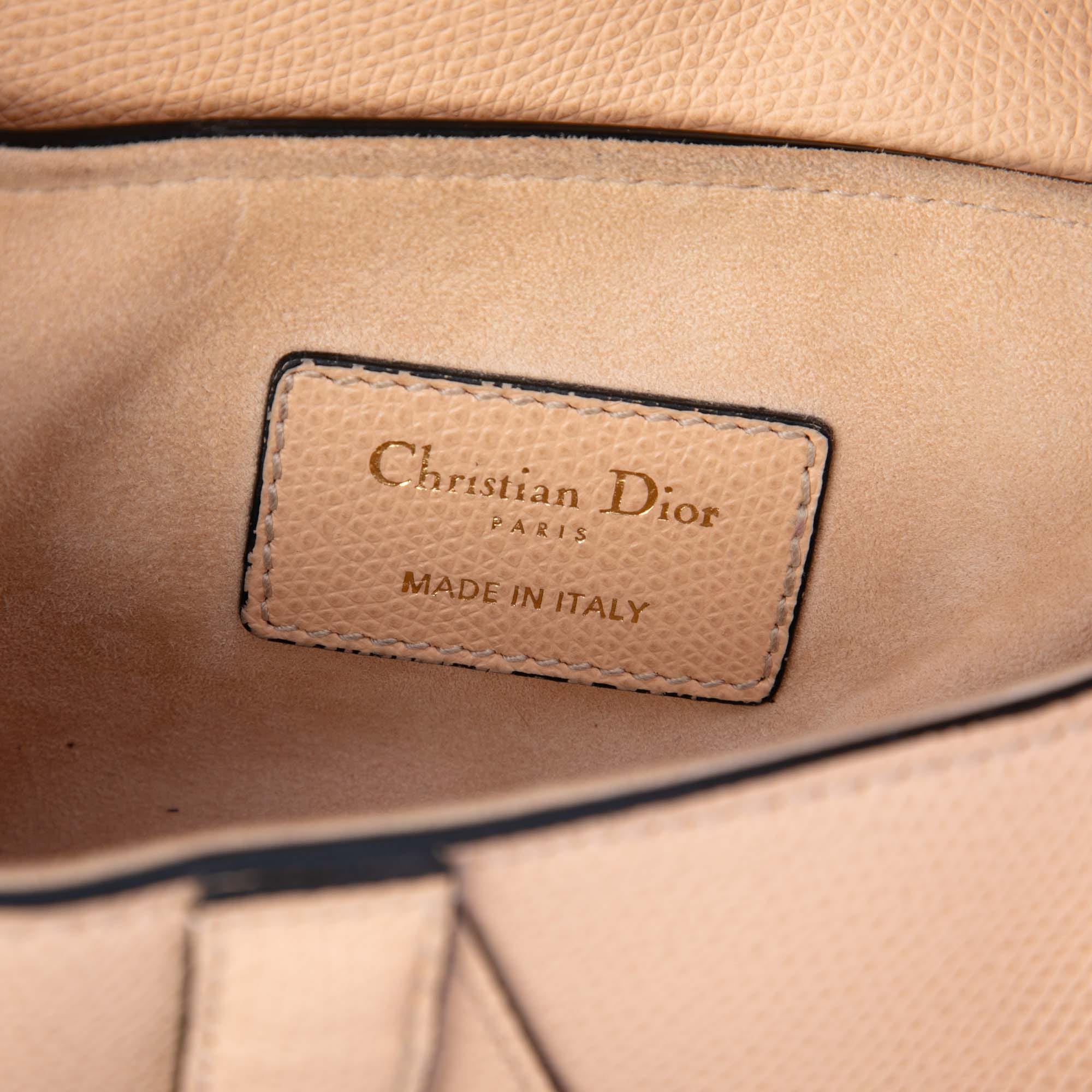 Dior Mini Grained Calfskin Saddle Bag