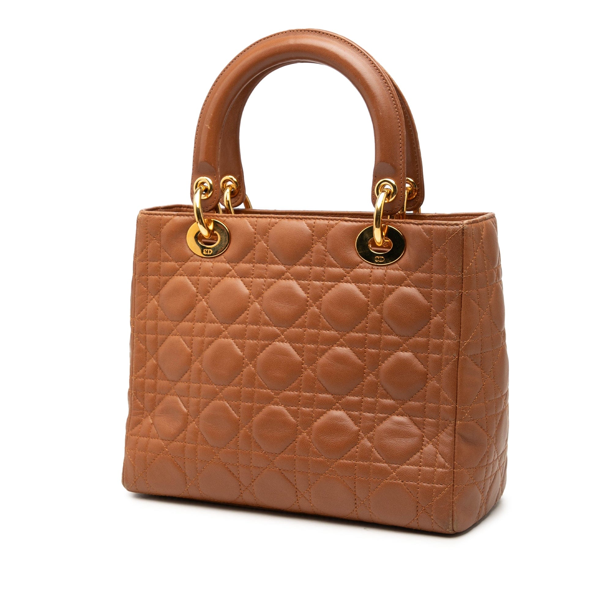 Dior Medium Lambskin Cannage Lady Dior