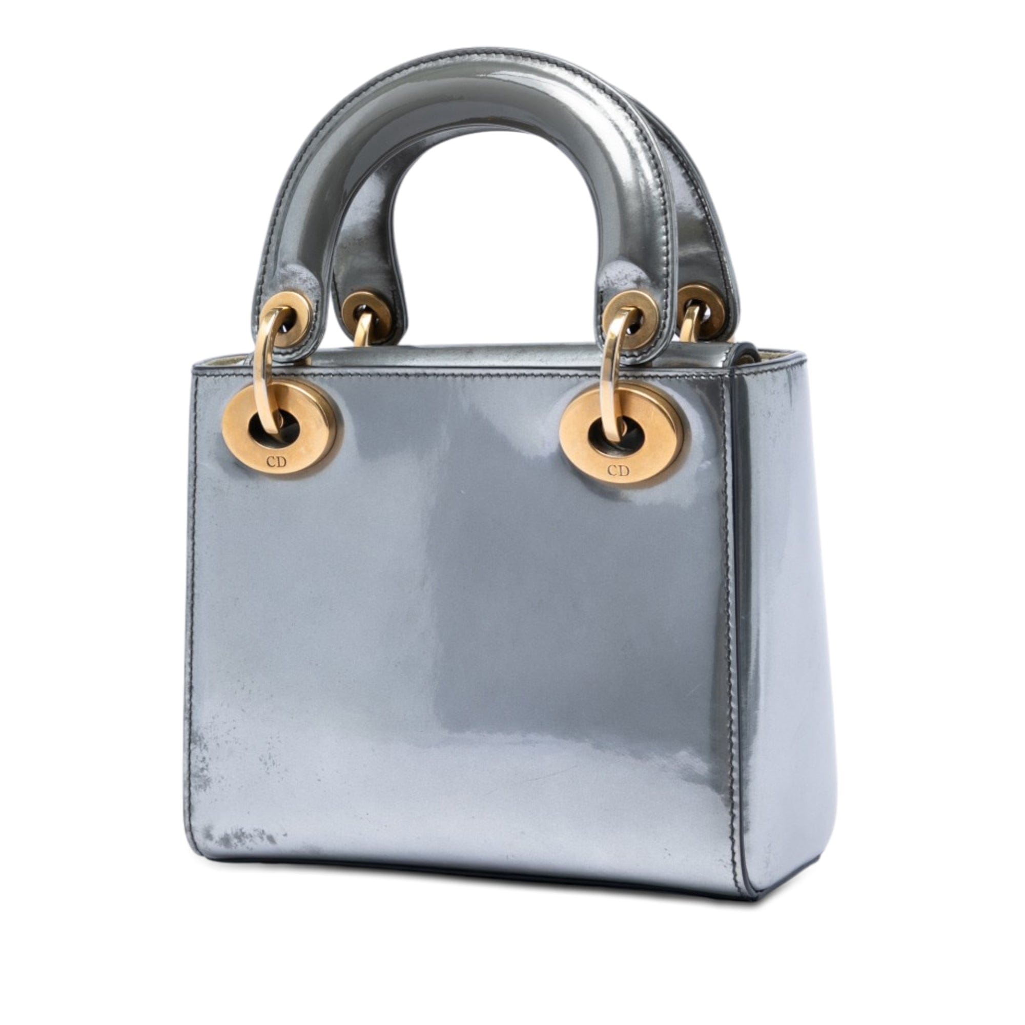 Dior Mini Metallic Patent Lady Dior